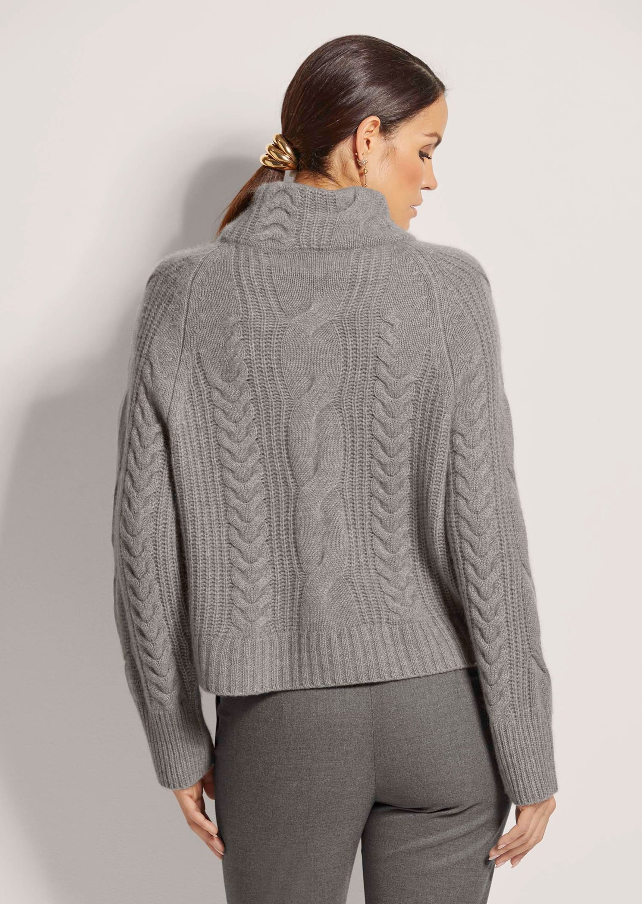 MADELEINE Longpullover »Pullover Stehkragen-Pullover mit Kaschmir«