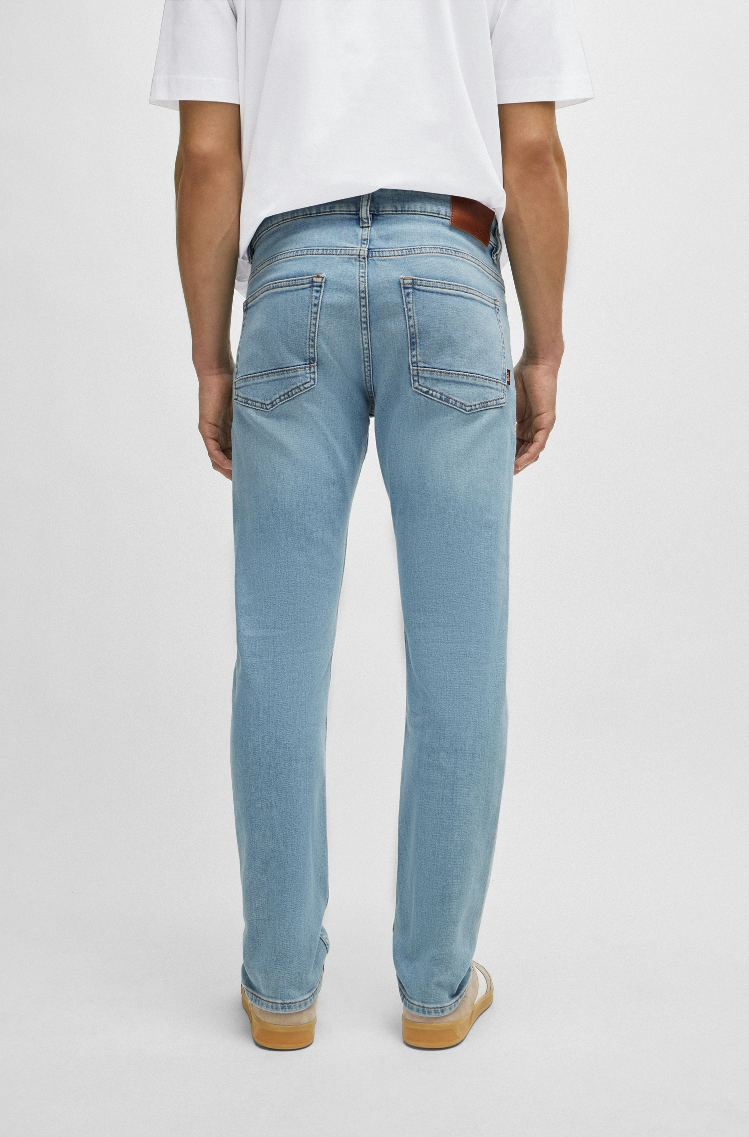 BOSS ORANGE Slim-fit-Jeans »Delaware«, mit BOSS Leder-Badge