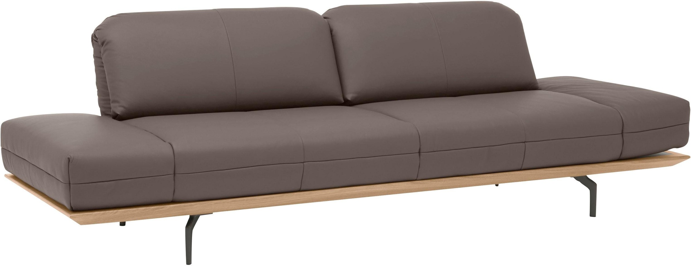 Creation BY ROLF BENZ 3-Sitzer »CR.420, Designsofa, Loungesofa«, in 2 Qualitäten, Holzrahmen in Eiche Natur oder Nußbaum, Breite 232 cm