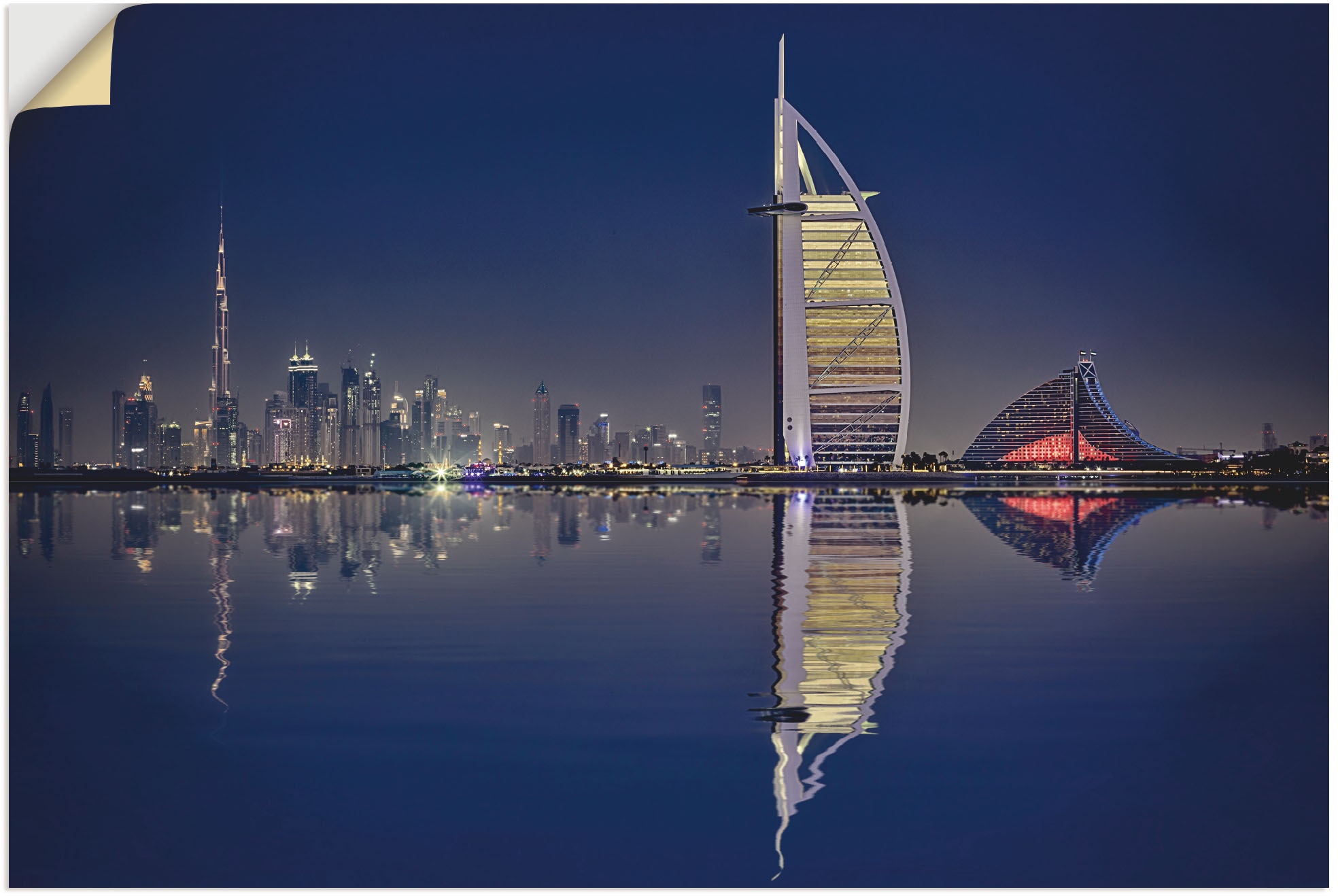 Online in von Alubild, versch. Shop OTTO Größen als Bilder Asien, II«, Poster Artland Wandbild »Dubai Leinwandbild, (1 im St.), oder Wandaufkleber