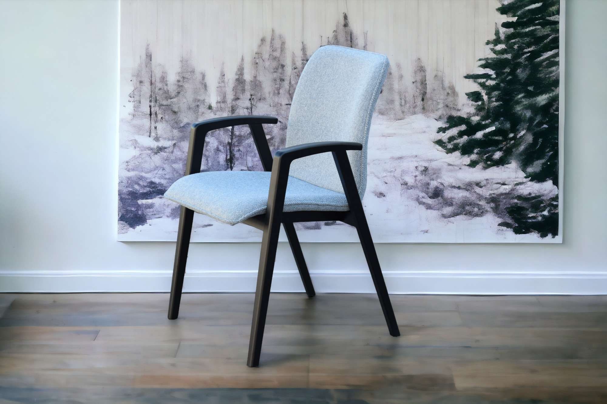 Home affaire Armlehnstuhl »Loreen Esszimmerstuhl, Polsterstuhl, Wohnstuhl, Essstuhl mit Armlehnen« (Set) 2 Stk. Webstoff Massivholzgestell und Armlehnen, stilvoll, bequem, Designstuhl