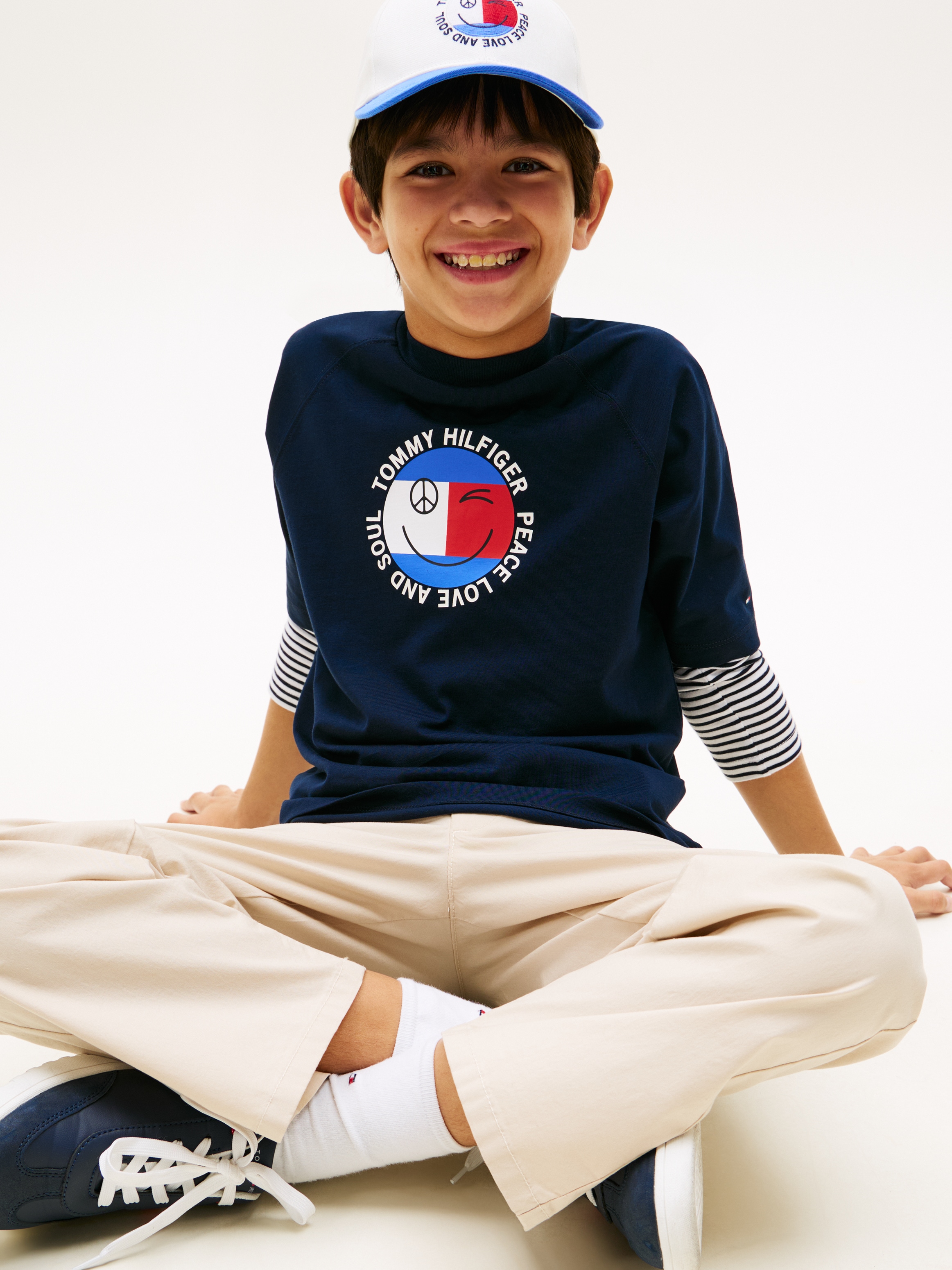 Tommy Hilfiger T-Shirt »FUN FLAG GRAPHIC« Kinder bis 16 Jahre, Druck