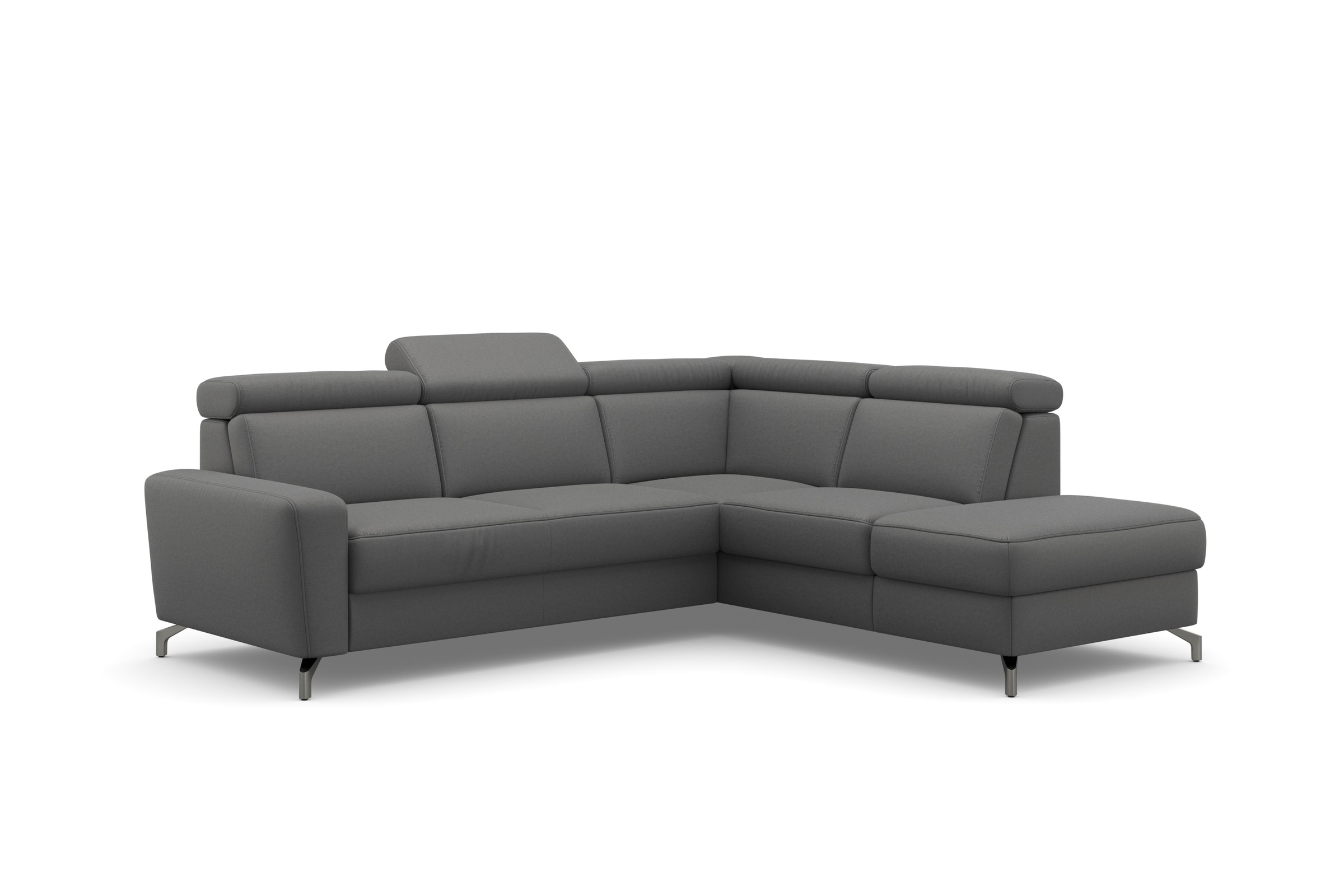 sit&more Ecksofa »Scarlett L-Form«, inklusive Kopfteilverstellung, wahlweise mit Bettfunktion, Bettkasten