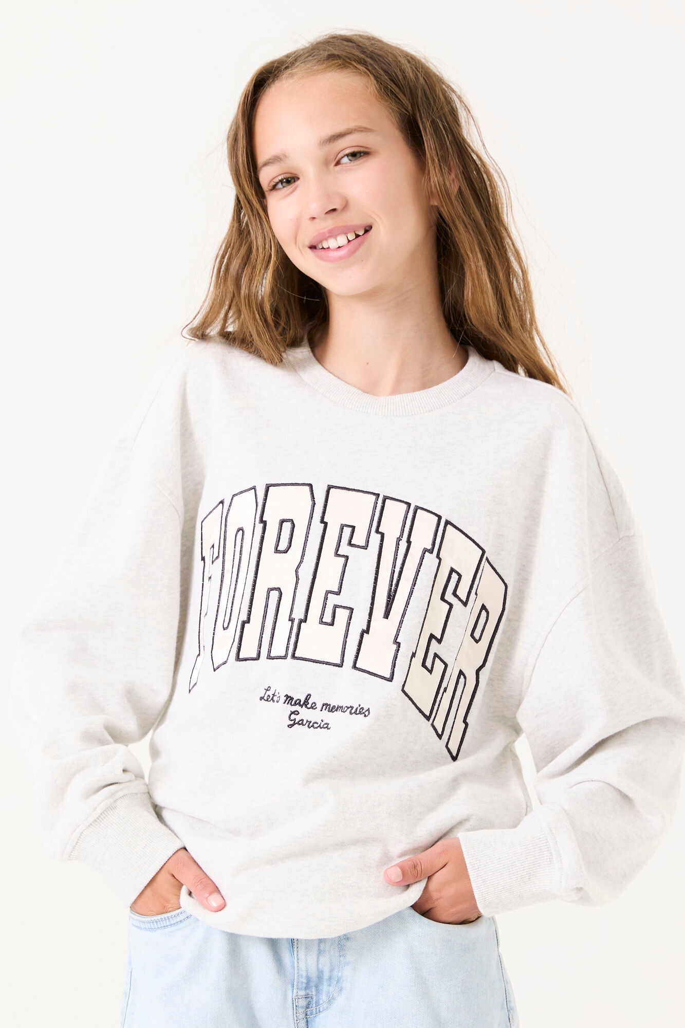 Garcia Sweatshirt, mit Frontprint, for Girls