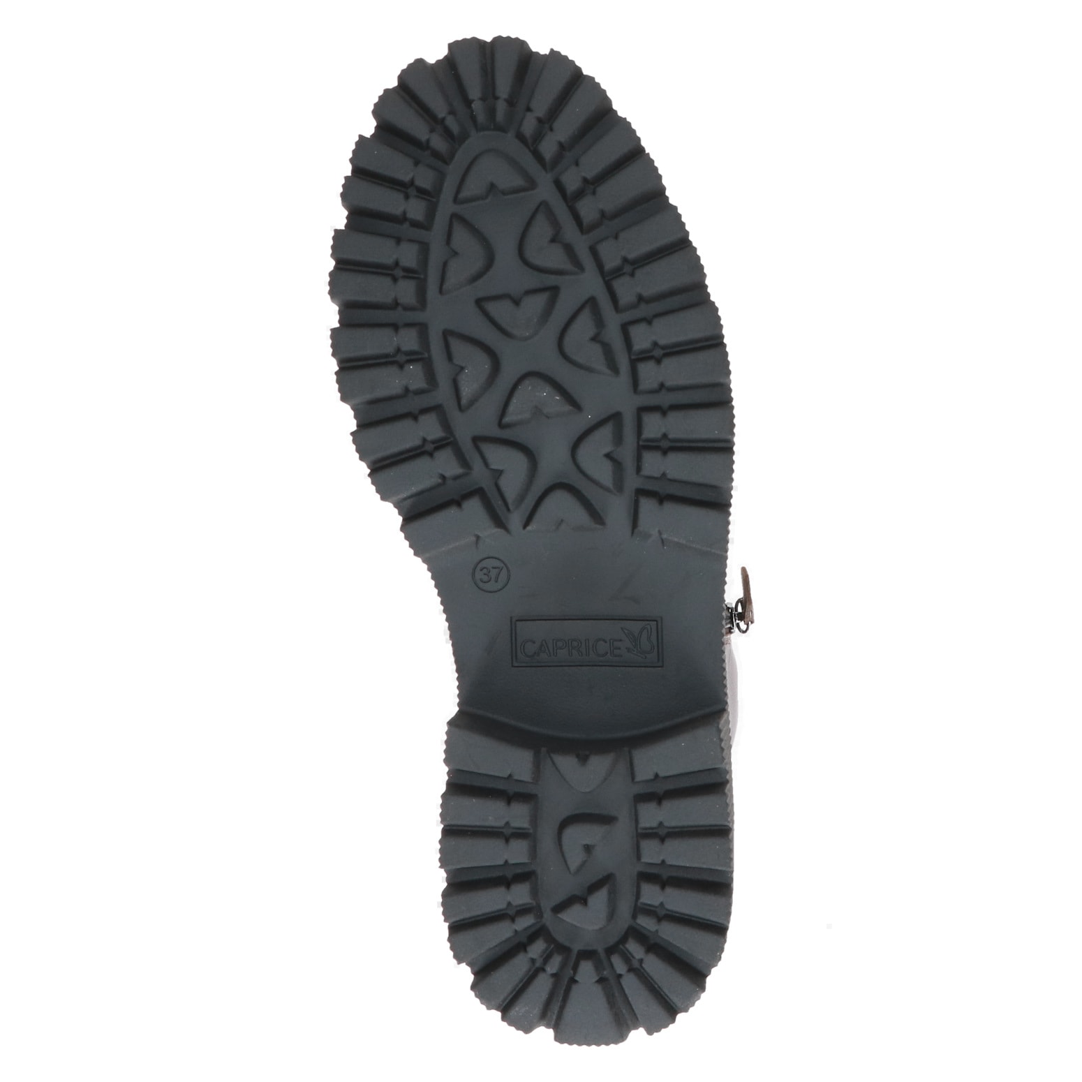 Caprice Schnürboots  , Blockabsatz, Schnürstiefelette, Zierreißverschluss an der Außenseite