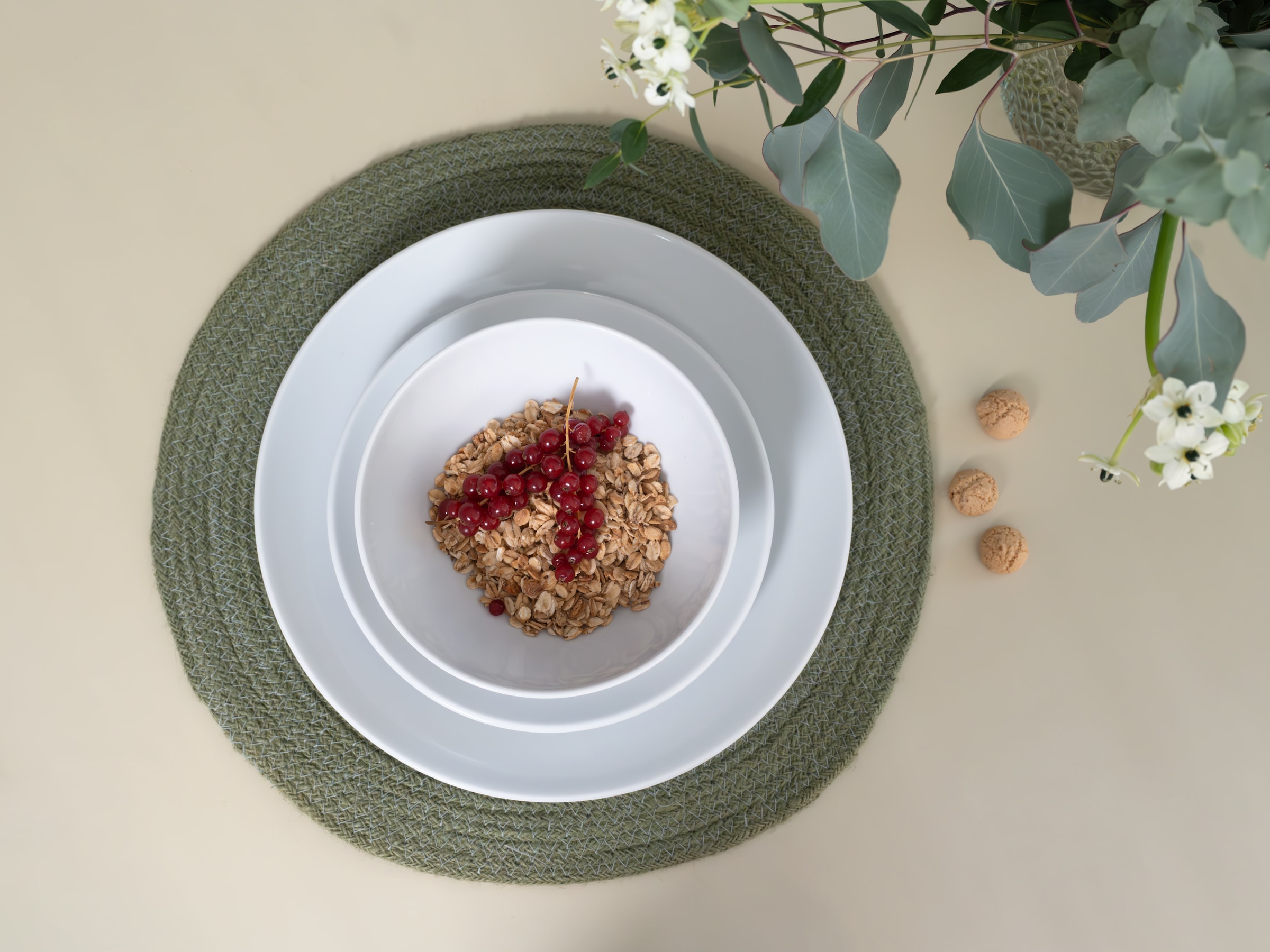 CreaTable Teller-Set »Bistrot Weiss, Tellerset 12-tlg.« Klassisch, Zeitlos