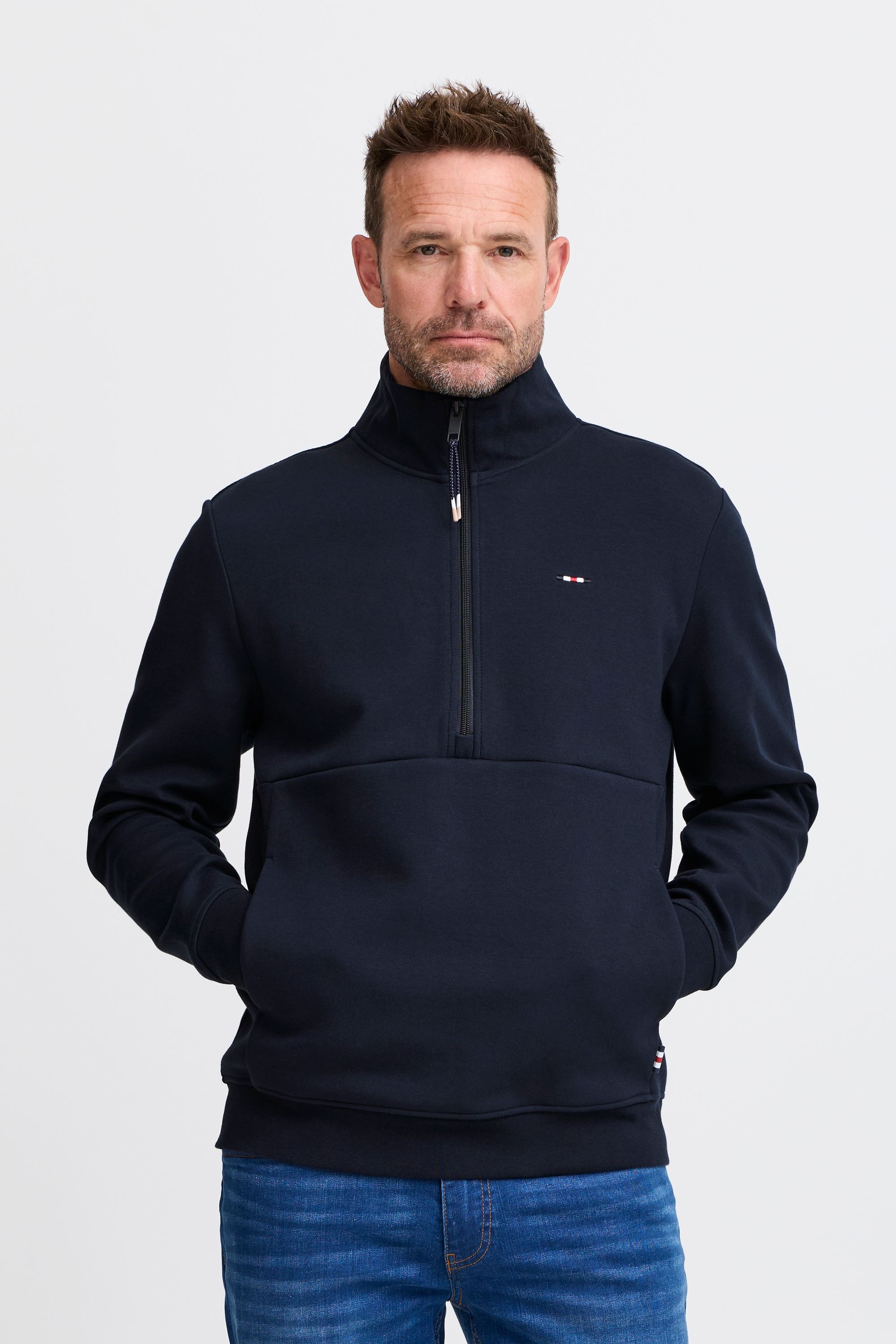 FQ1924 Troyer »Troyer FQWILLIAM zipneck sweatshirt«