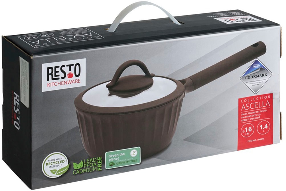 RESTO Kitchenware Kasserolle »Ascella, Schmortopf antihaftbeschichtet und spülmaschinenfest« 2 Stk. tlg. Aluminiumguss