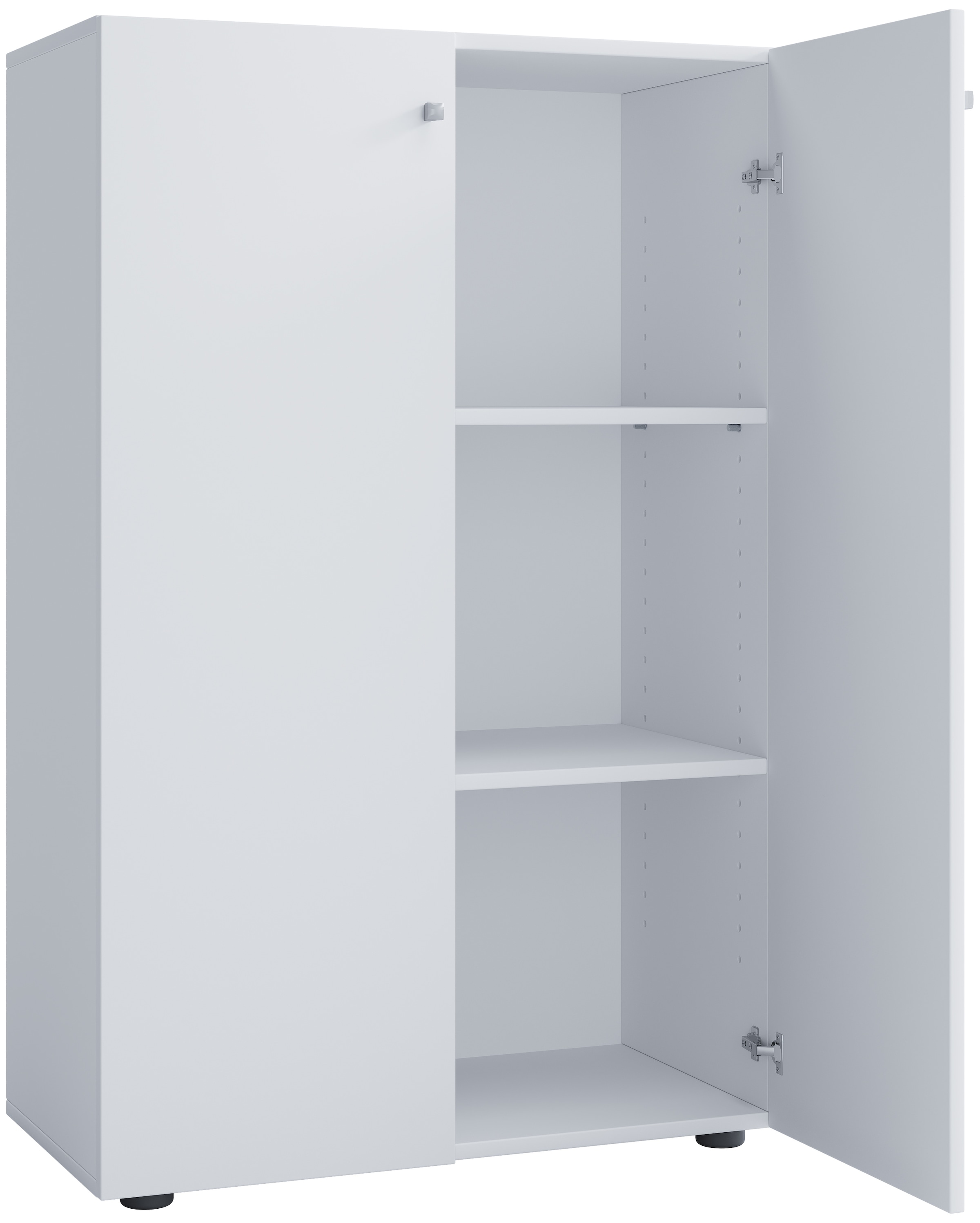 VCM Aktenschrank »VCM Büroschrank mit 3 Fächern | moderner Aktenschrank mit Drehtüren | Maße ca. B. 70 x H. 110 x T. 40 cm ¿ Lona 3-Fach«, (1 St.)