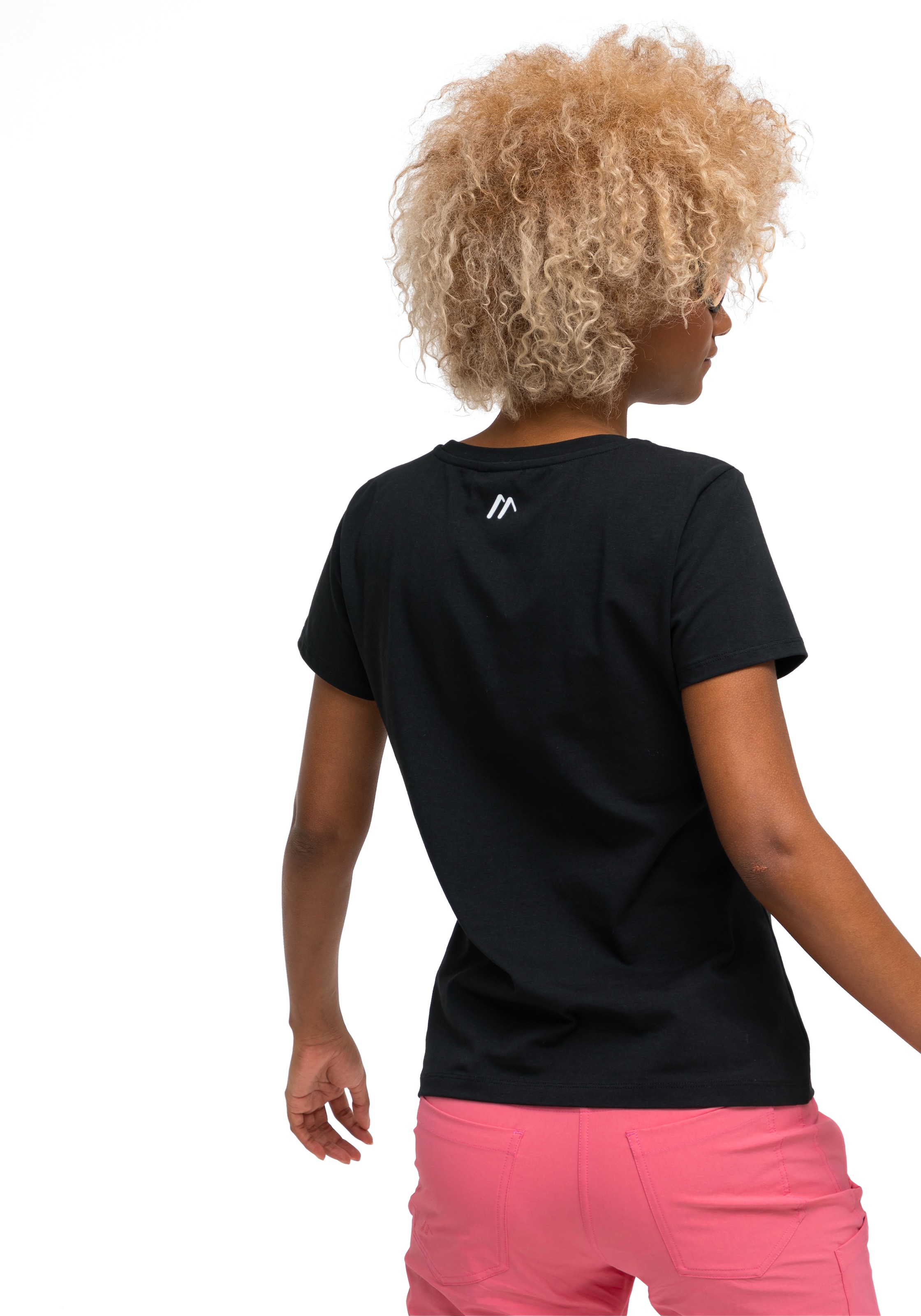 Tee Material Funktionsshirt OTTO Vielseitiges | bei online W«, kaufen Maier aus Sports OTTO Rundhalsshirt »MS elastischem
