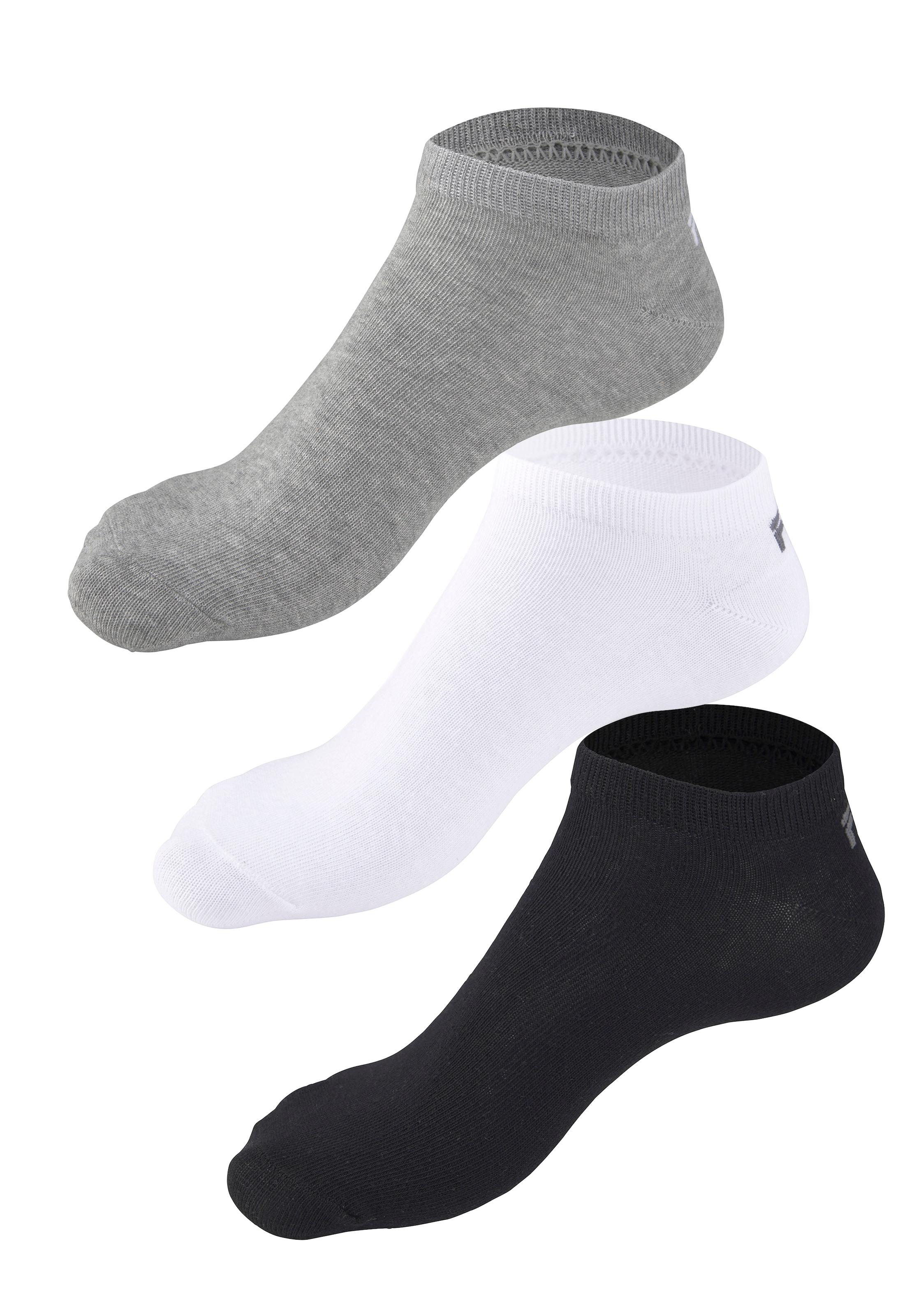 Fila Socken »UNISEX INVISIBLE PLAIN SOCKS« 3 Stk. tlg. mit eingestricktem Logo an der Ferse