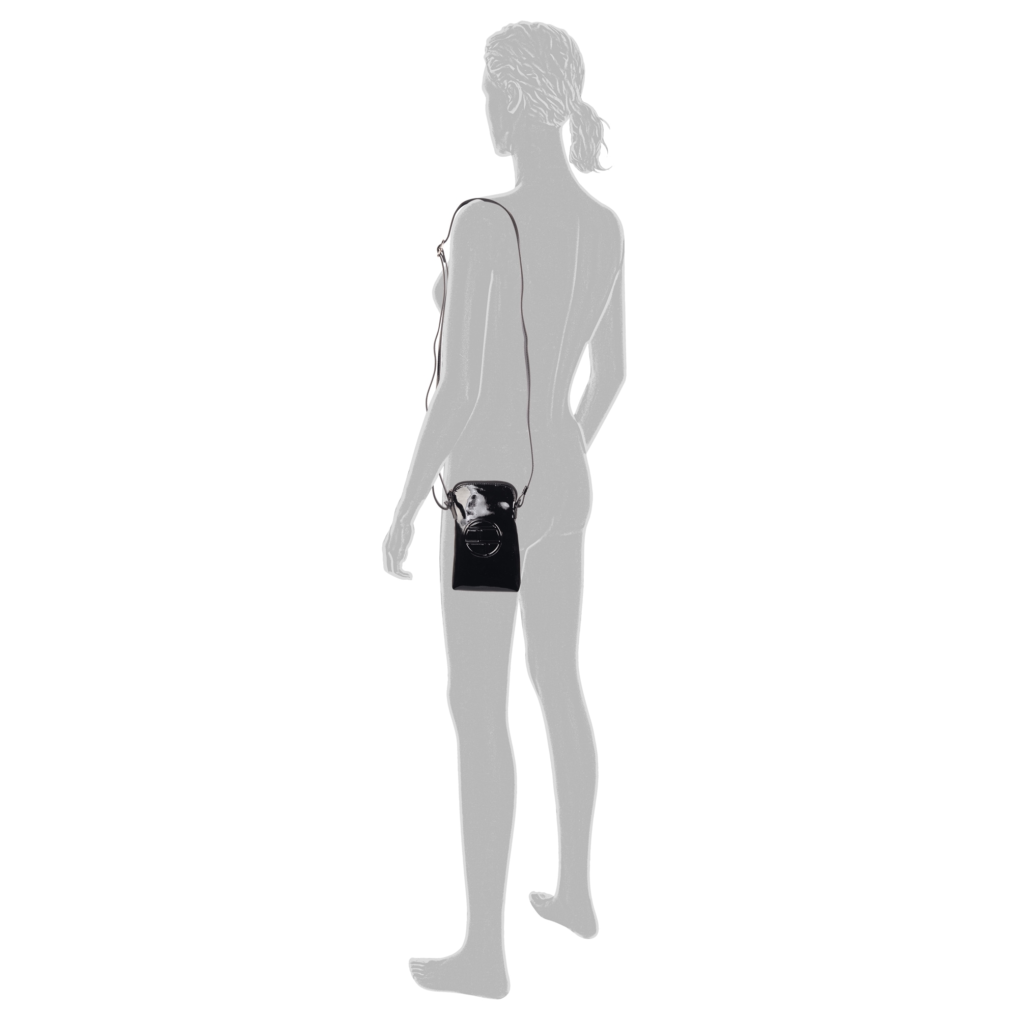 TOM TAILOR Handytasche »Rosabel Patent«, aus weichem Lackmaterial mit hoch geprägtem großen Logo