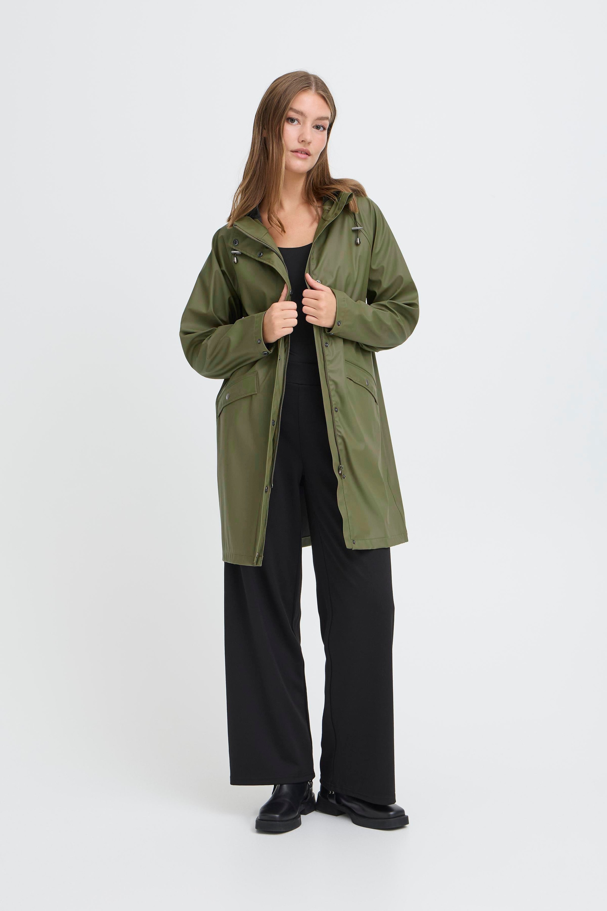 Ichi Regenjacke »Damen Regenmantel IHTAZI«