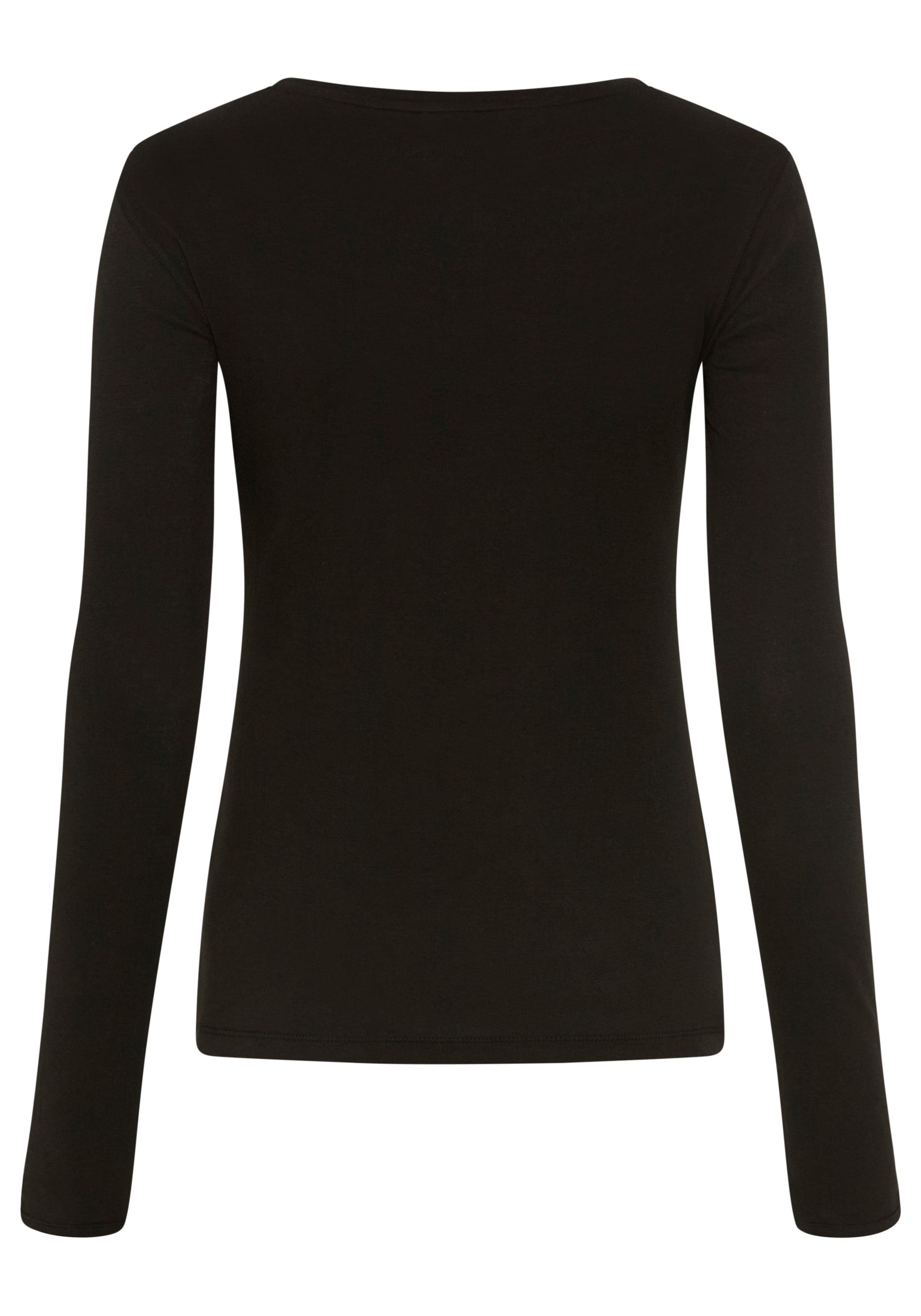 BOSS ORANGE Langarmshirt »Edeline Premium Damenmode« mit geknöpften Ärmeln, Slim Fit