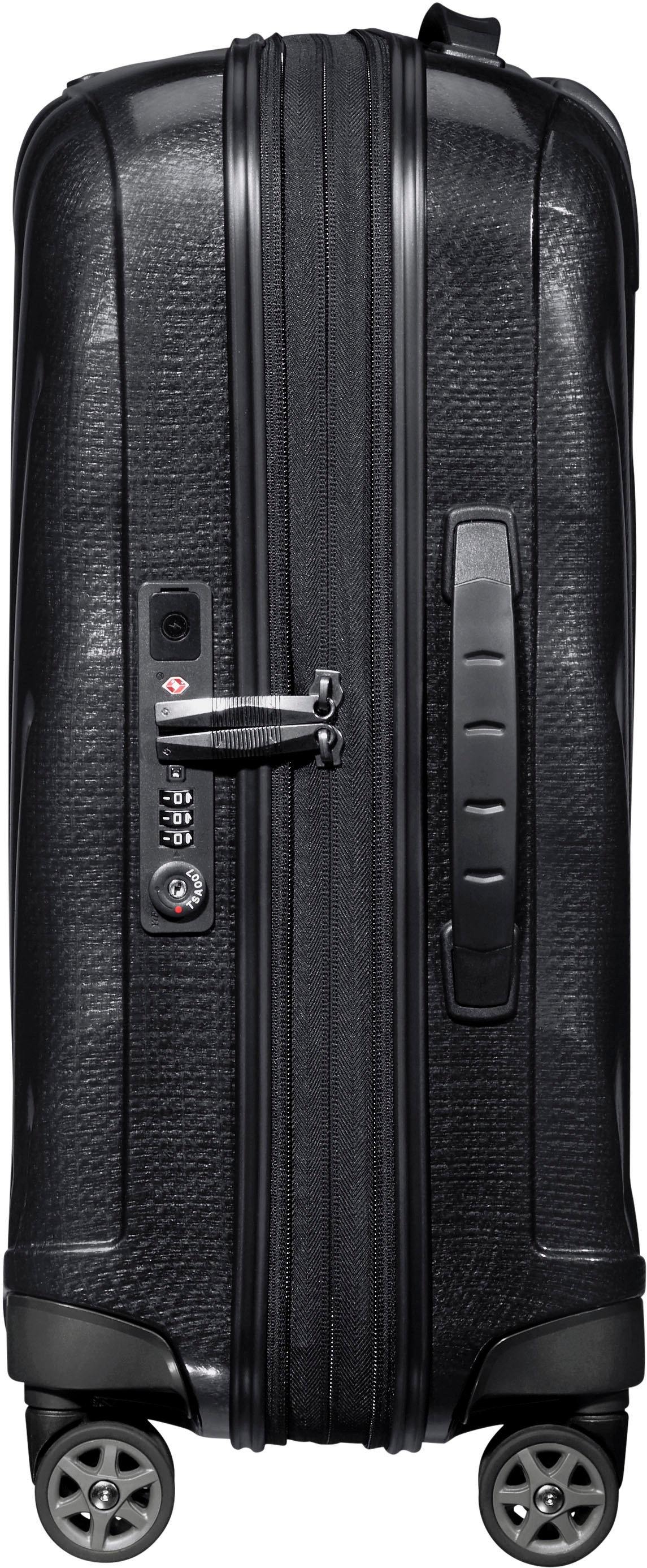 Samsonite Hartschalen-Trolley »C-LITE 55 EXP, verschiedene Farben«, 4 Rollen, Handgepäck-Koffer Volumenerweiterung TSA-Zahlenschloss USB-Schleuse