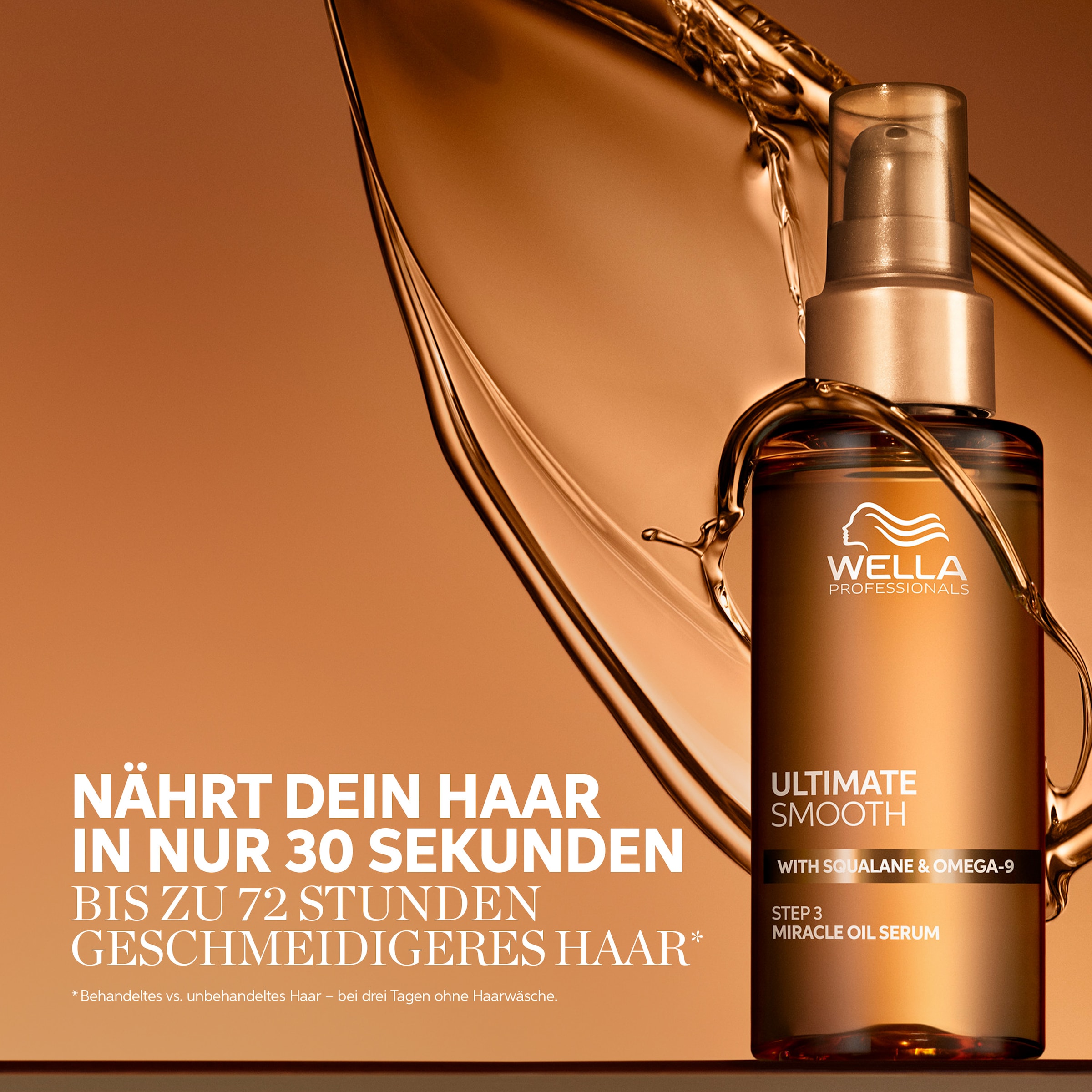 Wella Professionals Haaröl »ULTIMATE SMOOTH MIRACLE OIL SERUM« ultimativer Glanz, sorgt für weiches Haar, Anti-Frizz-Effekt