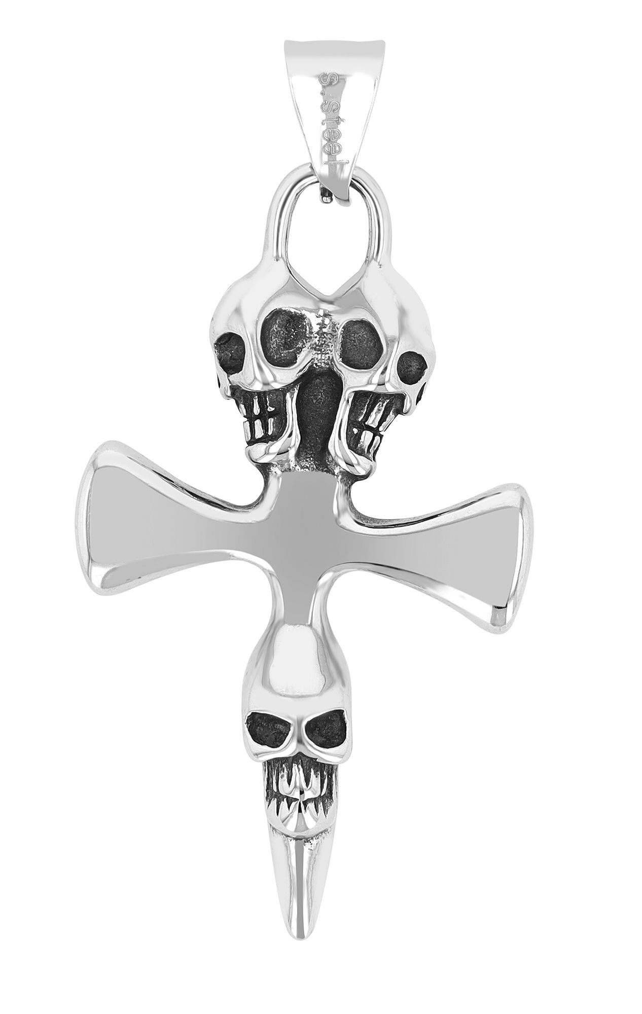 Adelia´s Kreuzanhänger »Herren Anhänger ¿ Kreuz Kreuzanhänger aus Edelstahl«