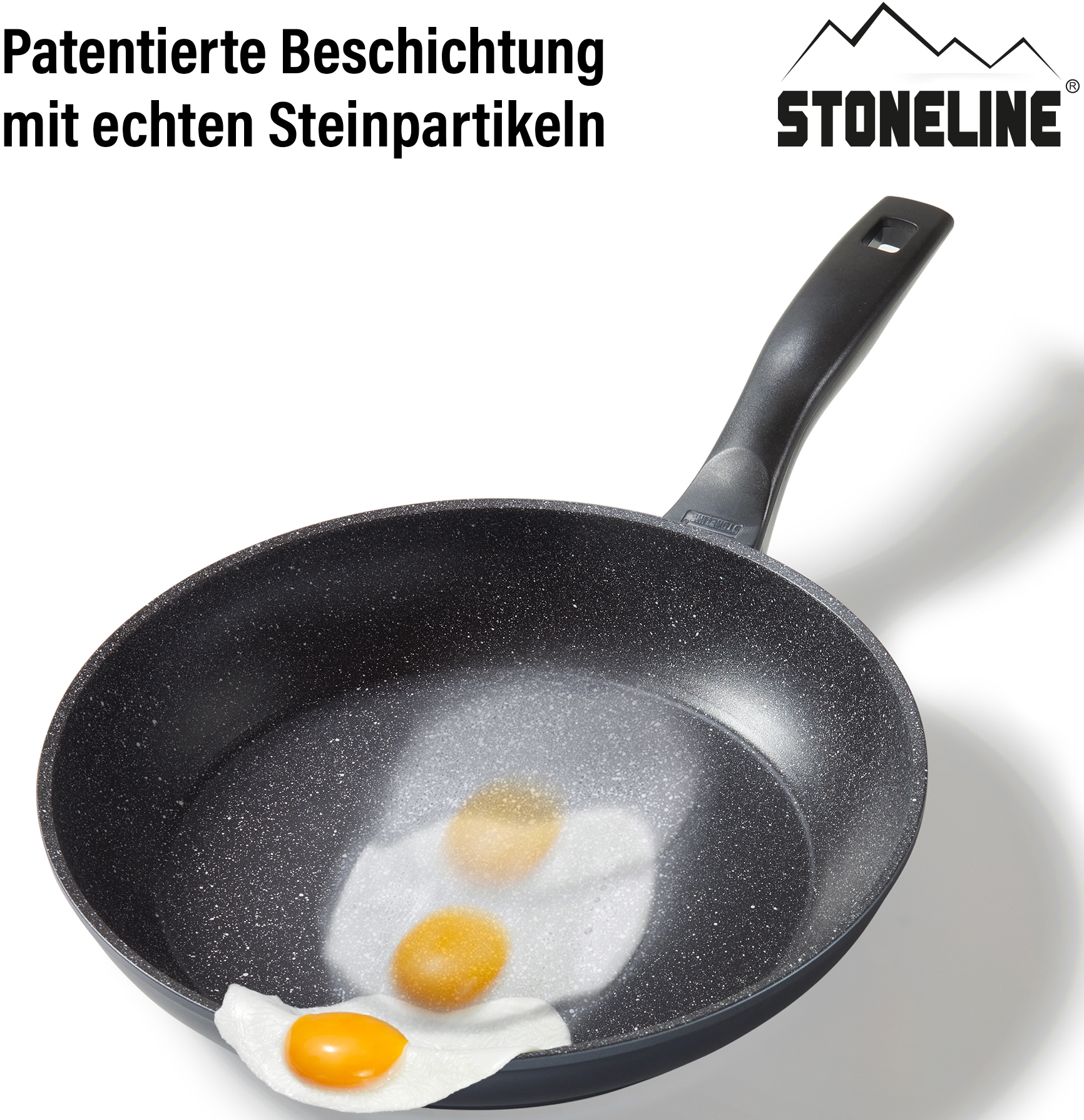 Bratpfanne, bei STONELINE Aluminium, OTTO tlg.), Keramikbeschichtung, (1 Induktion STONELINE®-