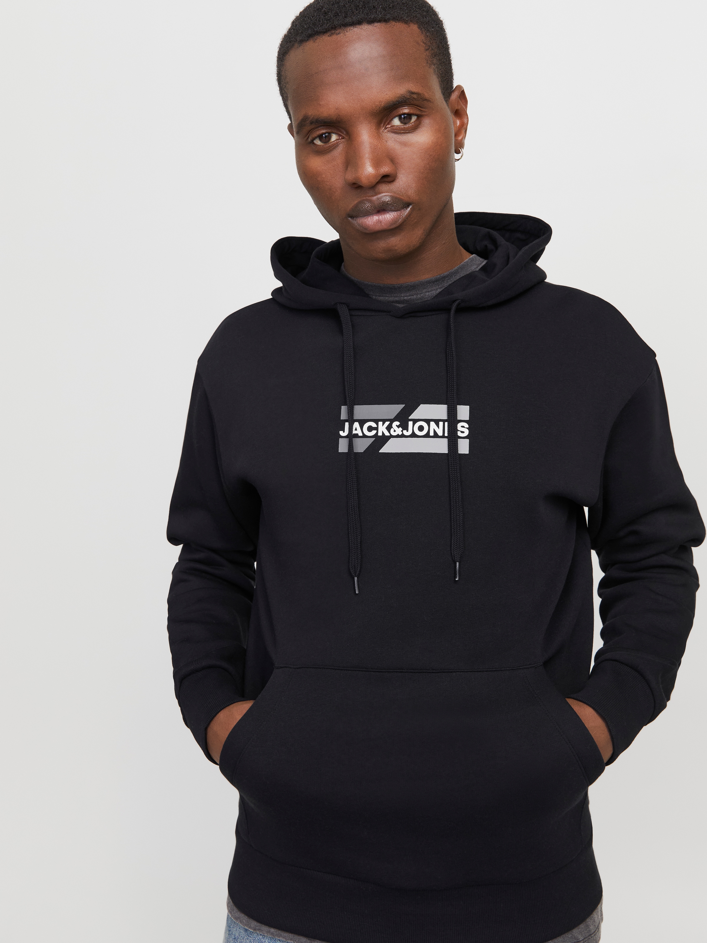 Jack & Jones Kapuzensweatshirt »JJECORP GRAPHIC SWEAT HOOD NOOS«, mit Logo Print