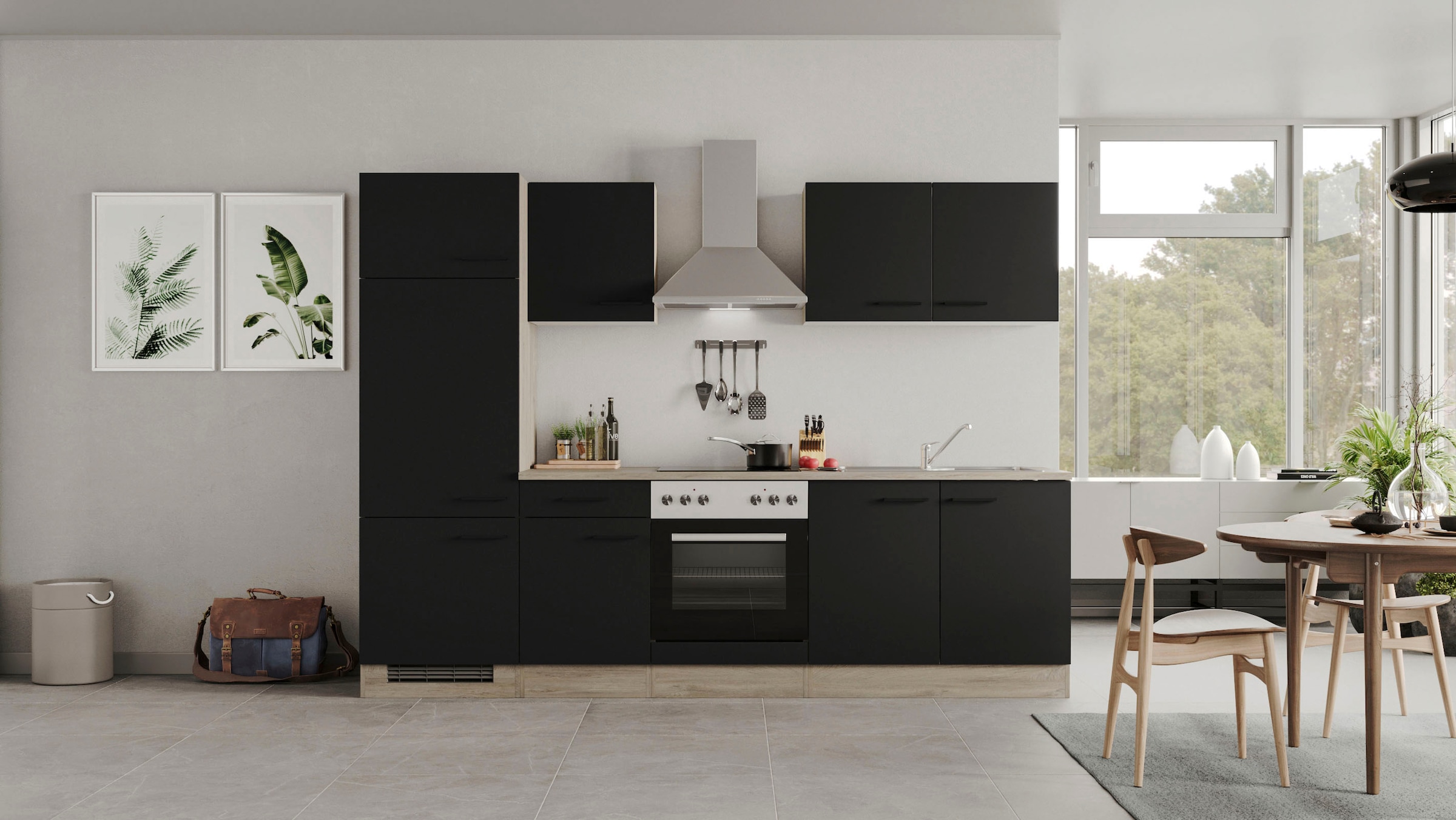 Flex-Well Küche »Capri«, mit und ohne E-Geräten erhältlich, Gesamtbreite 270 cm