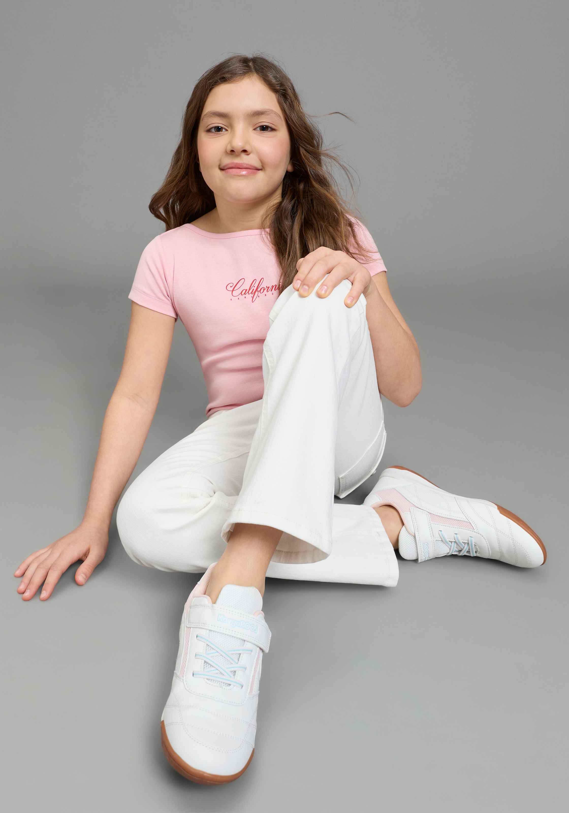 KangaROOS Schlagjeans »Kangaroos Jeans flared« ausgestelltes Bein, für Mädchen, aus elastischem Twill-Material