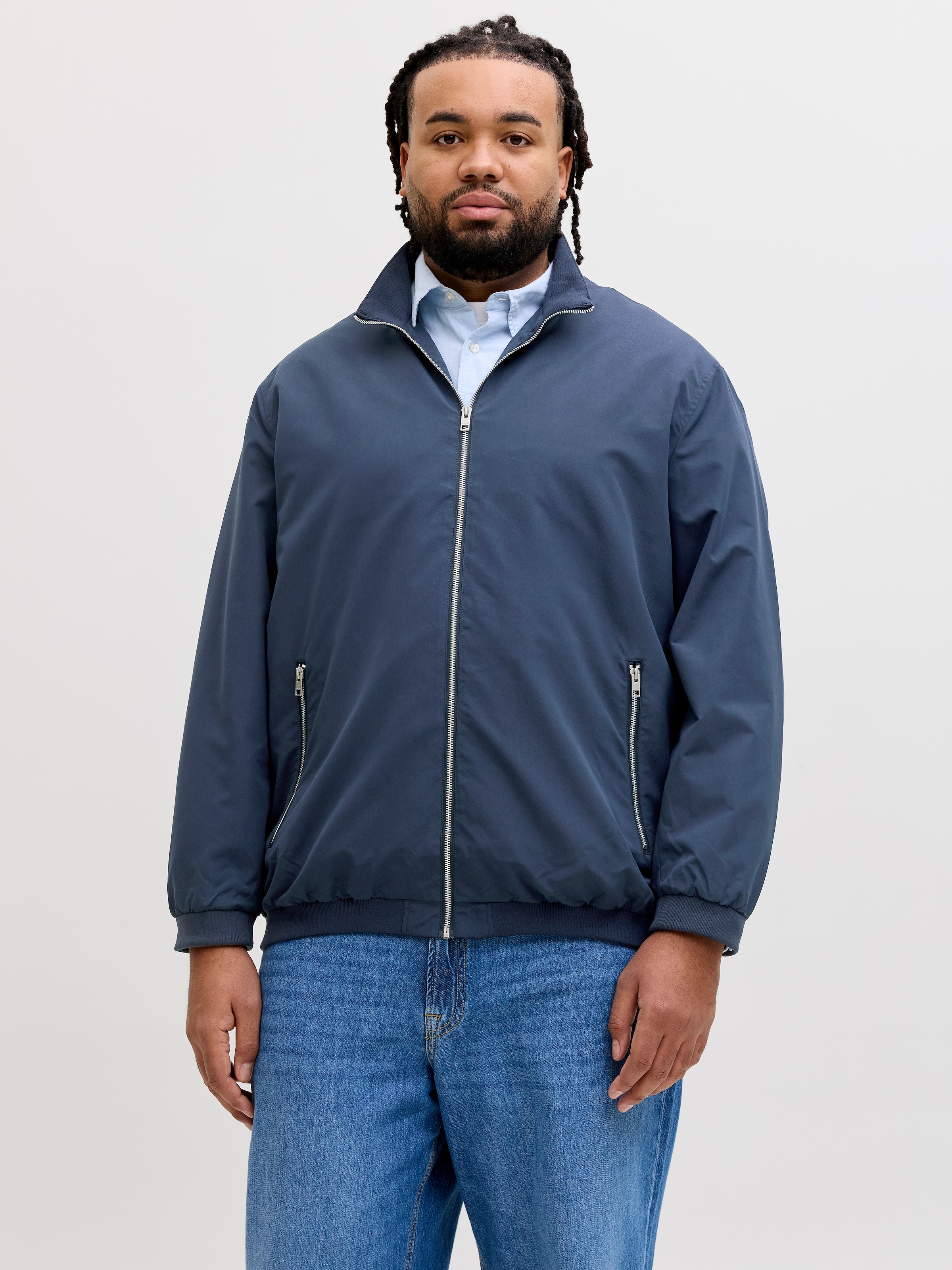 Jack & Jones PlusSize Blouson »JJERUSH HARRINGTON BOMBER NOOS PLS« Kunstfaser, regular fit
