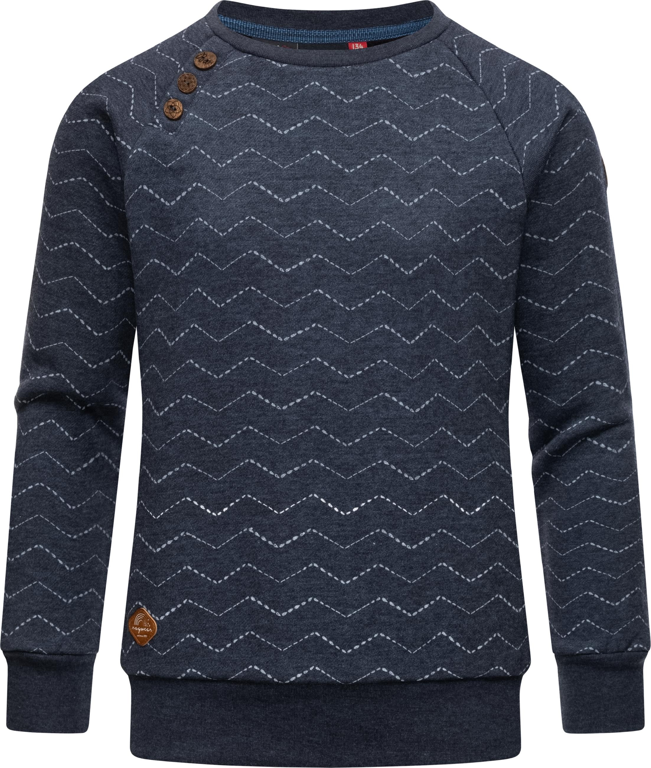 Sweatjacke »Sweater Darinka Zig Zag«, stylisches Mädchen Sweatshirt mit Zick-Zack-Muster