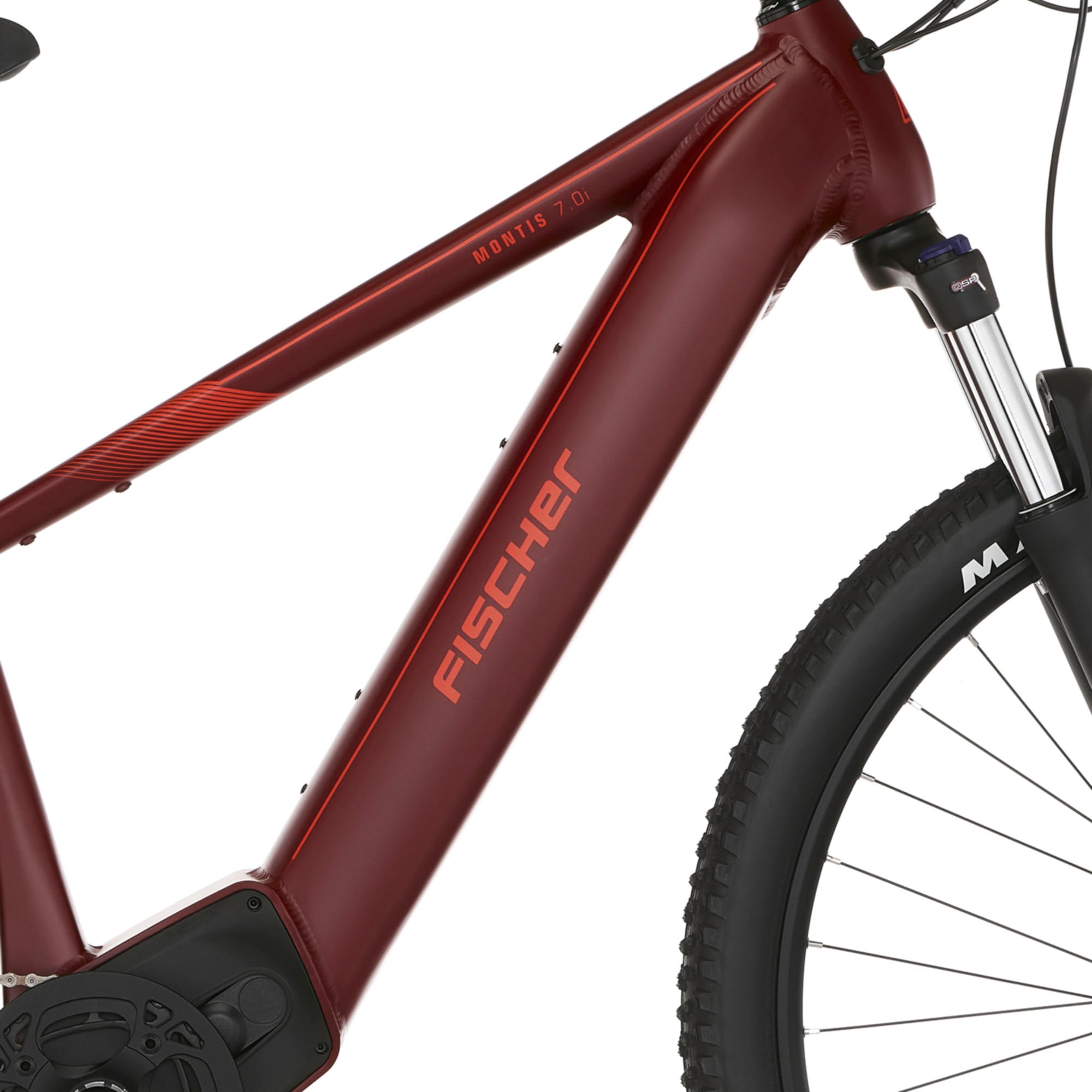 FISCHER Fahrrad E-Bike »MONTIS 7.0I 630«, 12 Gang, SRAM, SX 11-50, Mittelmotor 250 W, (Schloss), Pedelec, Elektrofahrrad für Damen u. Herren, MTB