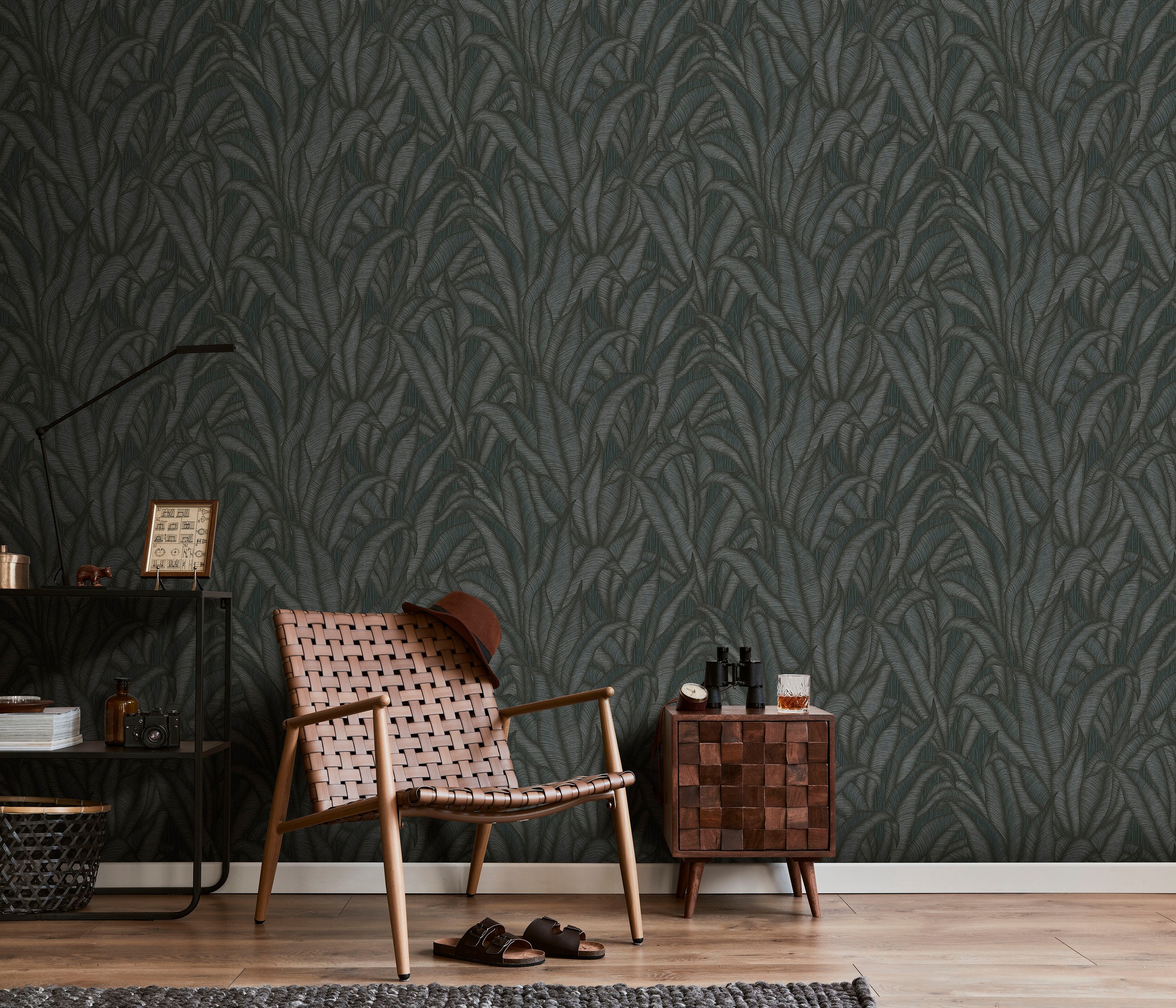 Fashion for walls Vliestapete »Sansibar« floral geprägt Phthalate frei