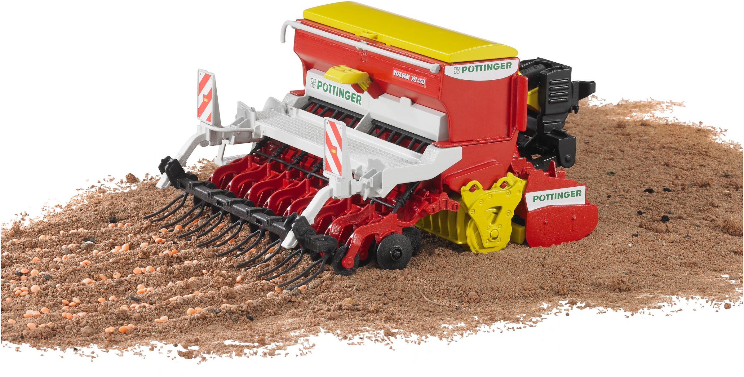 Bruder® Spielzeug-Landmaschine »Pöttinger Vitasem 302ADD Kreiselegge-Sämaschine (02347)« Made in Europe