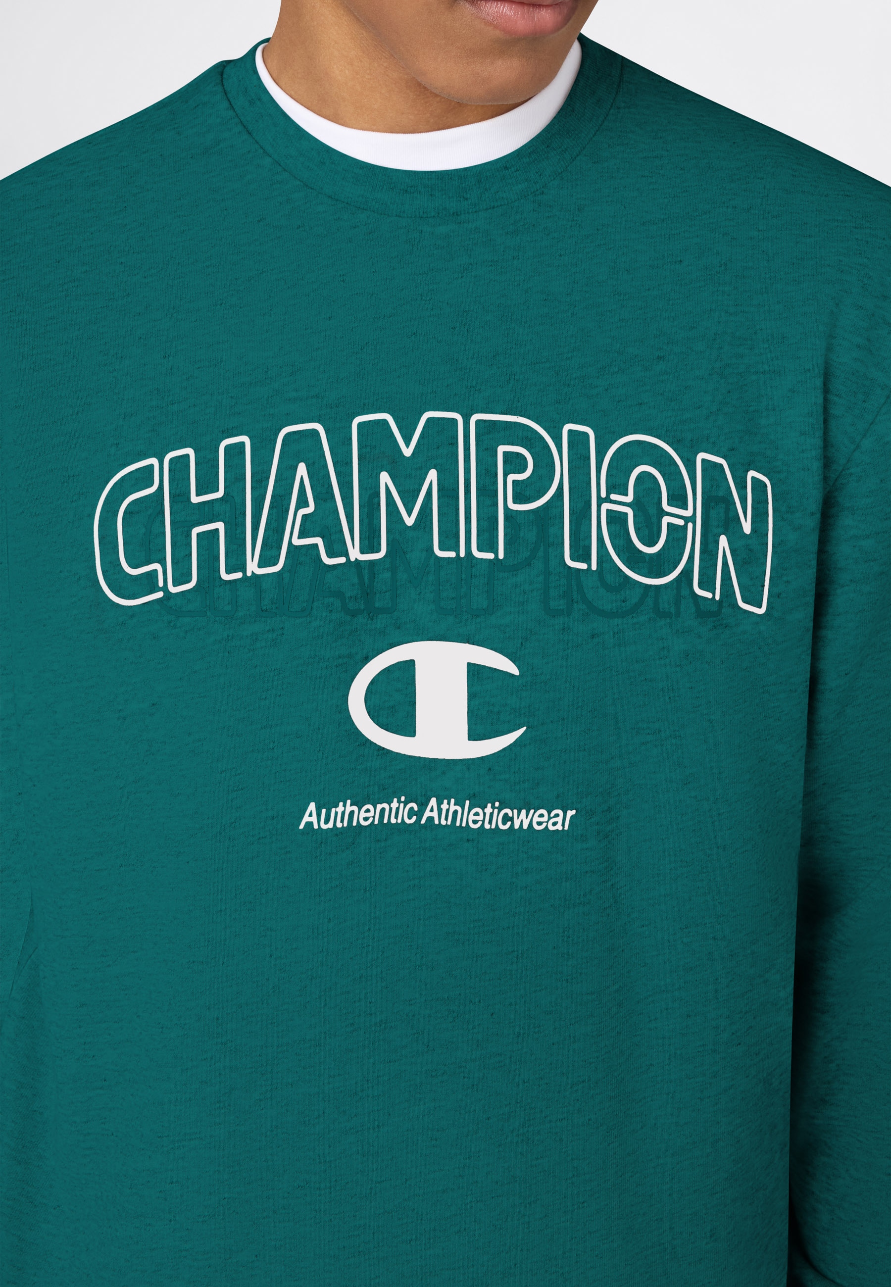 Champion Sweatshirt »Graphic Terry Crewneck Sweatshirt«, mit Rundhalsausschnitt, sportlicher Schnitt, ohne Verschluss
