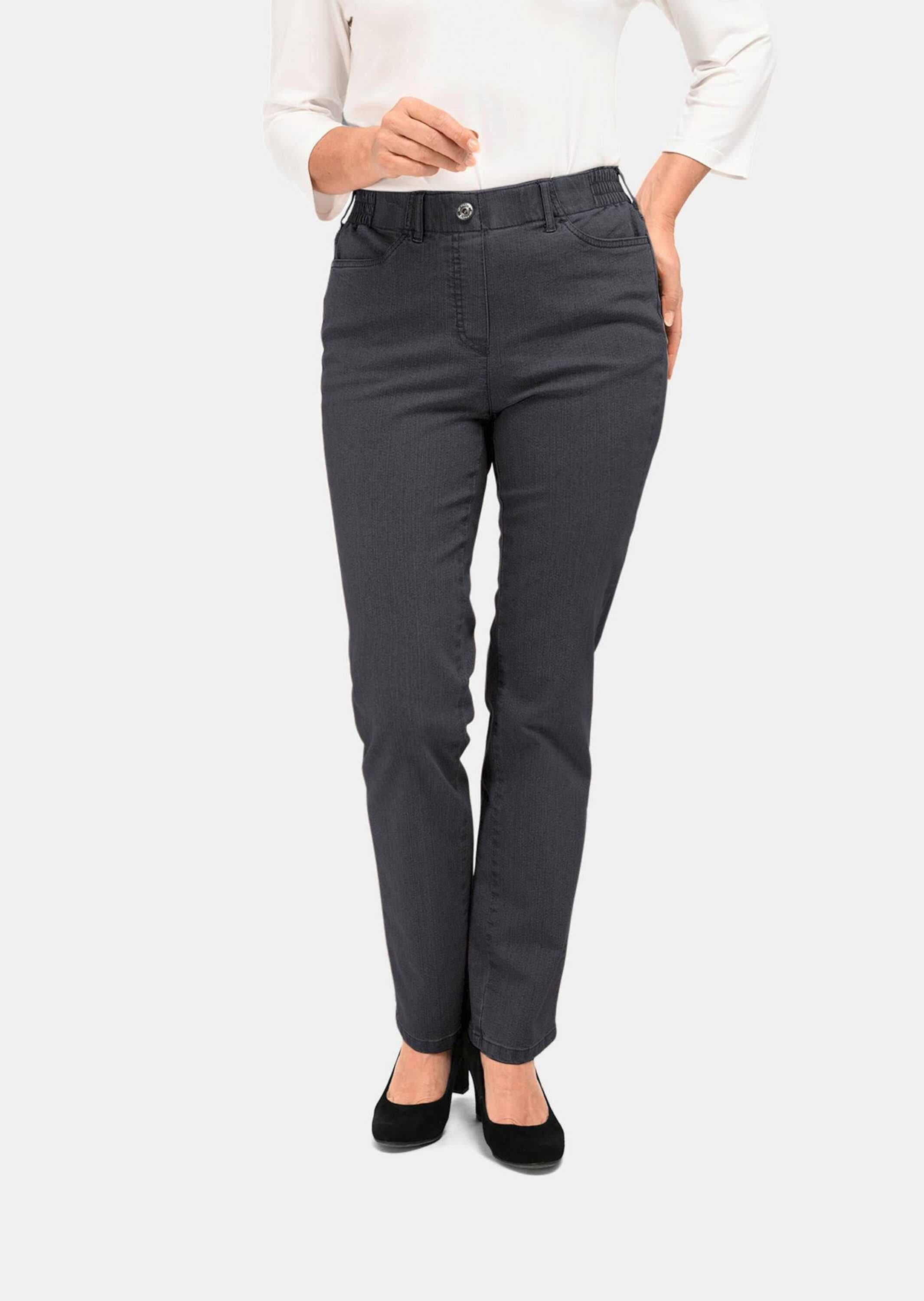 GOLDNER Regular-fit-Jeans »Jeansschlupfhose MARTHA Klassische Jeansschlupfhose MARTHA«