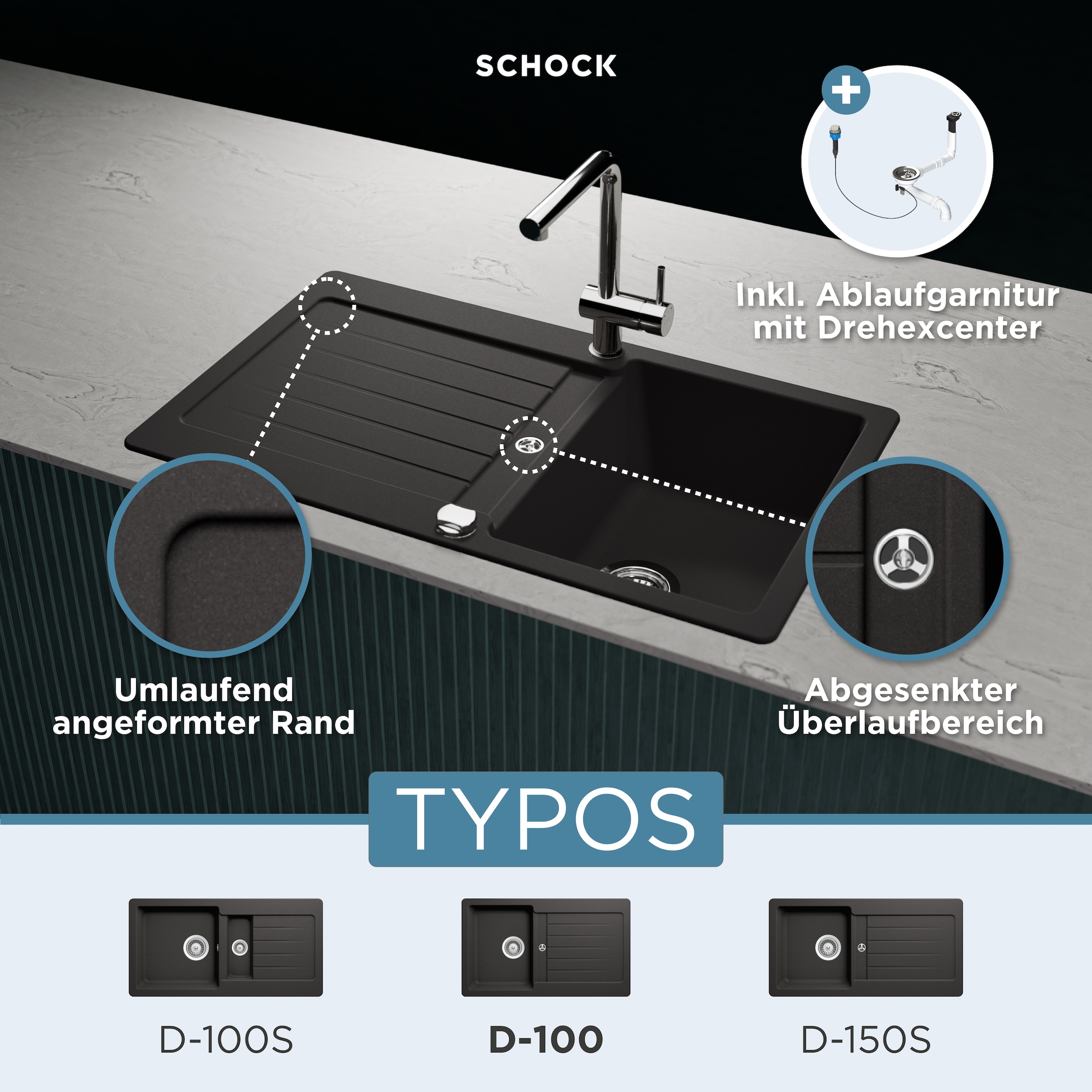Schock Granitspüle »Typos D-100«