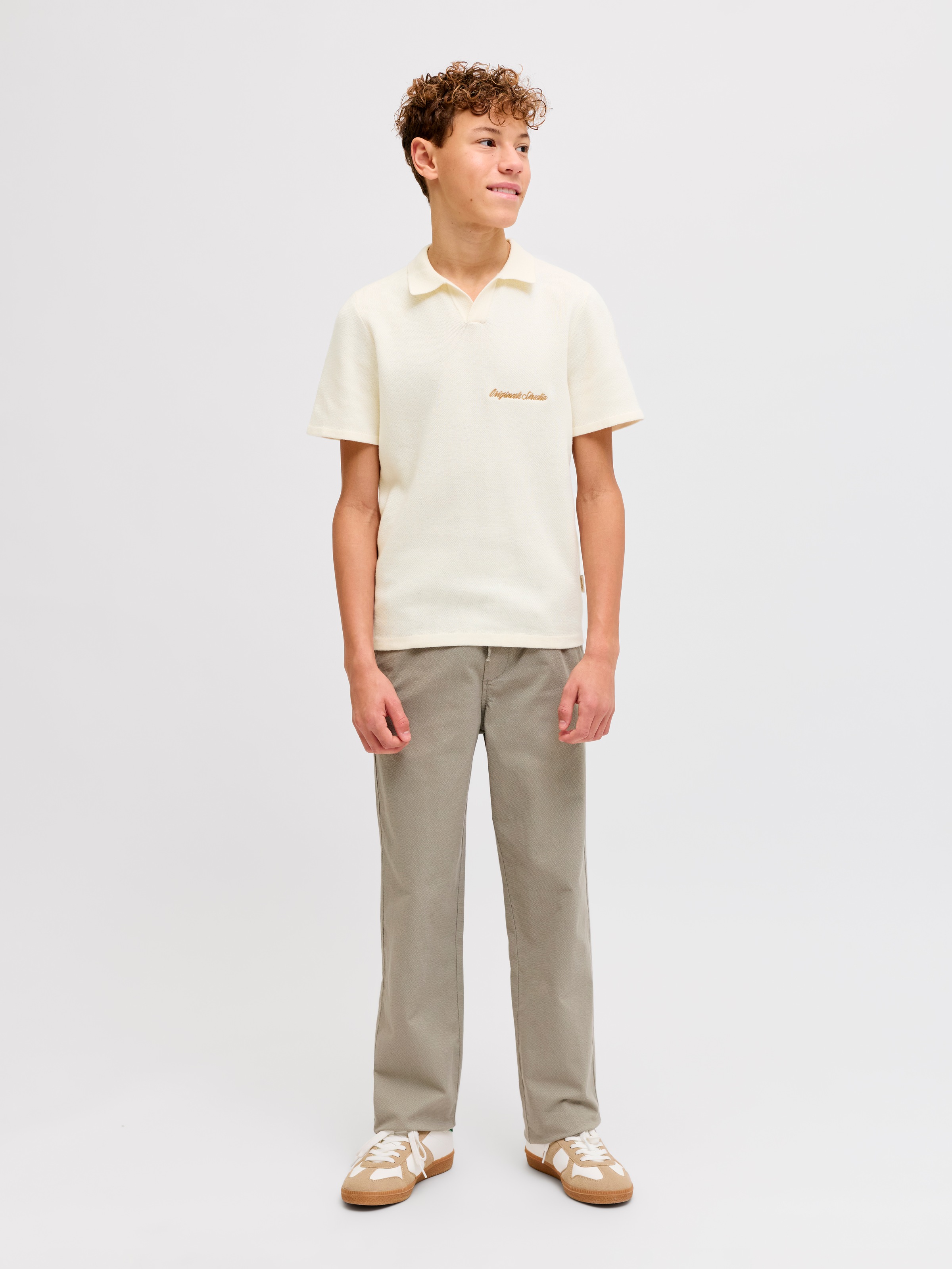 Jack & Jones Junior Polokragenpullover »JORNORREBRO LIGHT KNIT SS POLO JNR«
