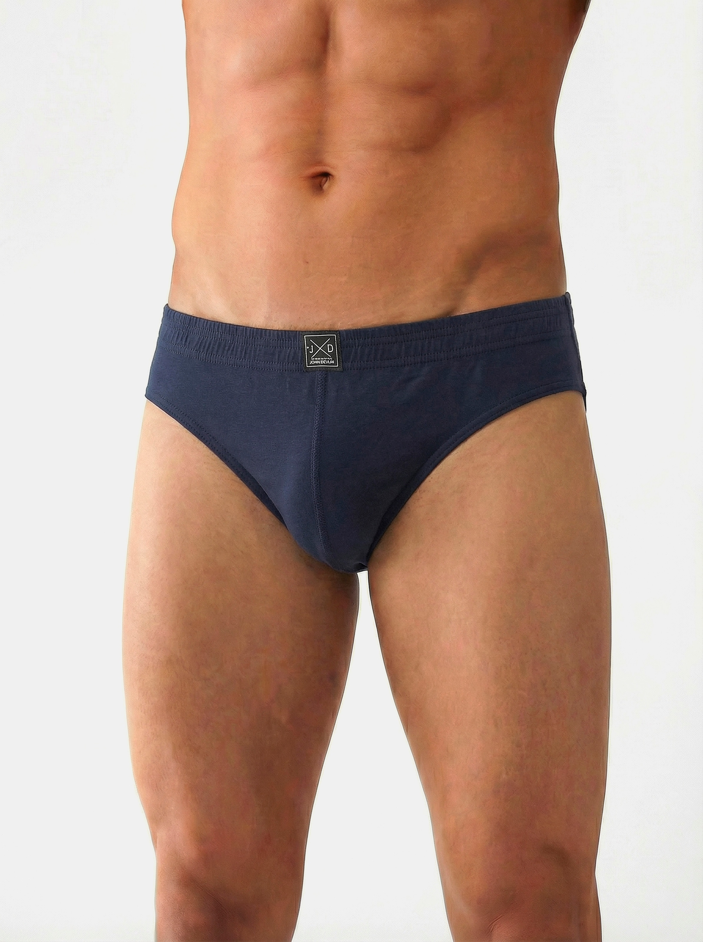 John Devin Slip Box, 7 Stk. aus elastischer Baumwollmischung, mit Logoschriftzug im Bund