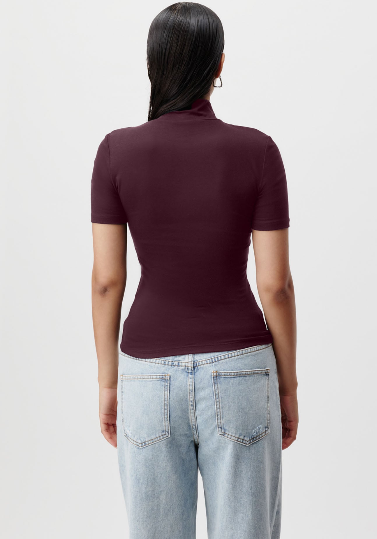 LeGer T-Shirt »Larina, LeGer by Lena Gercke«, figurbetont, Stehkragen