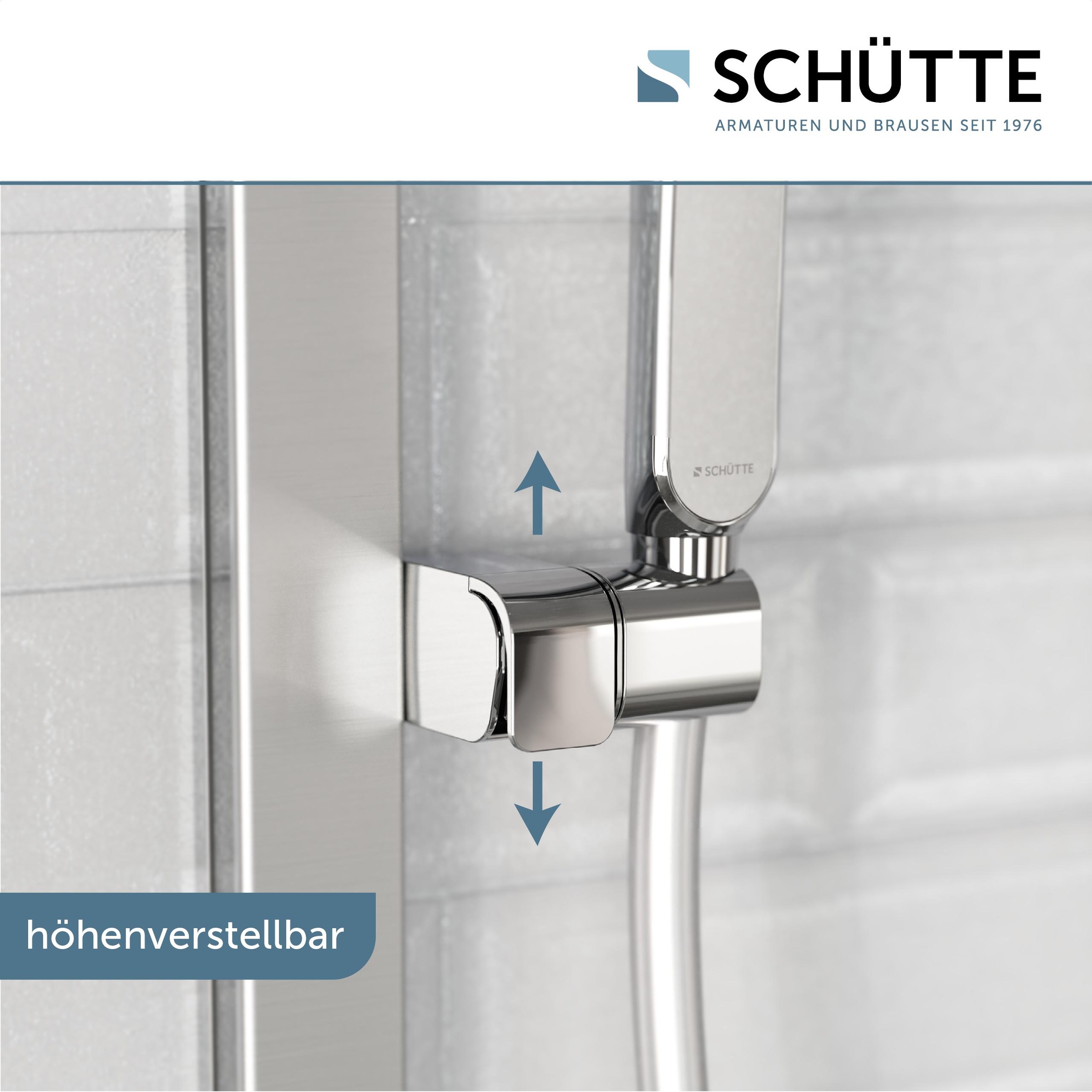 Schütte Stangenbrause-Set »KARIBIK«, (Komplett-Set, 4 tlg.), höhenverstellbar, mit Antikalk-Beschichtung, wassersparend
