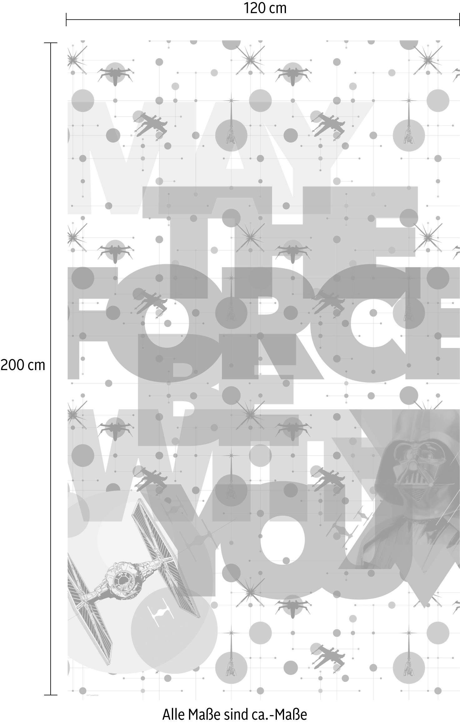 Komar Vliestapete »Digitaldruck Vlies -  Star Wars Pop Neon Geometrics Vade« bedruckt glatt Kinderzimmer