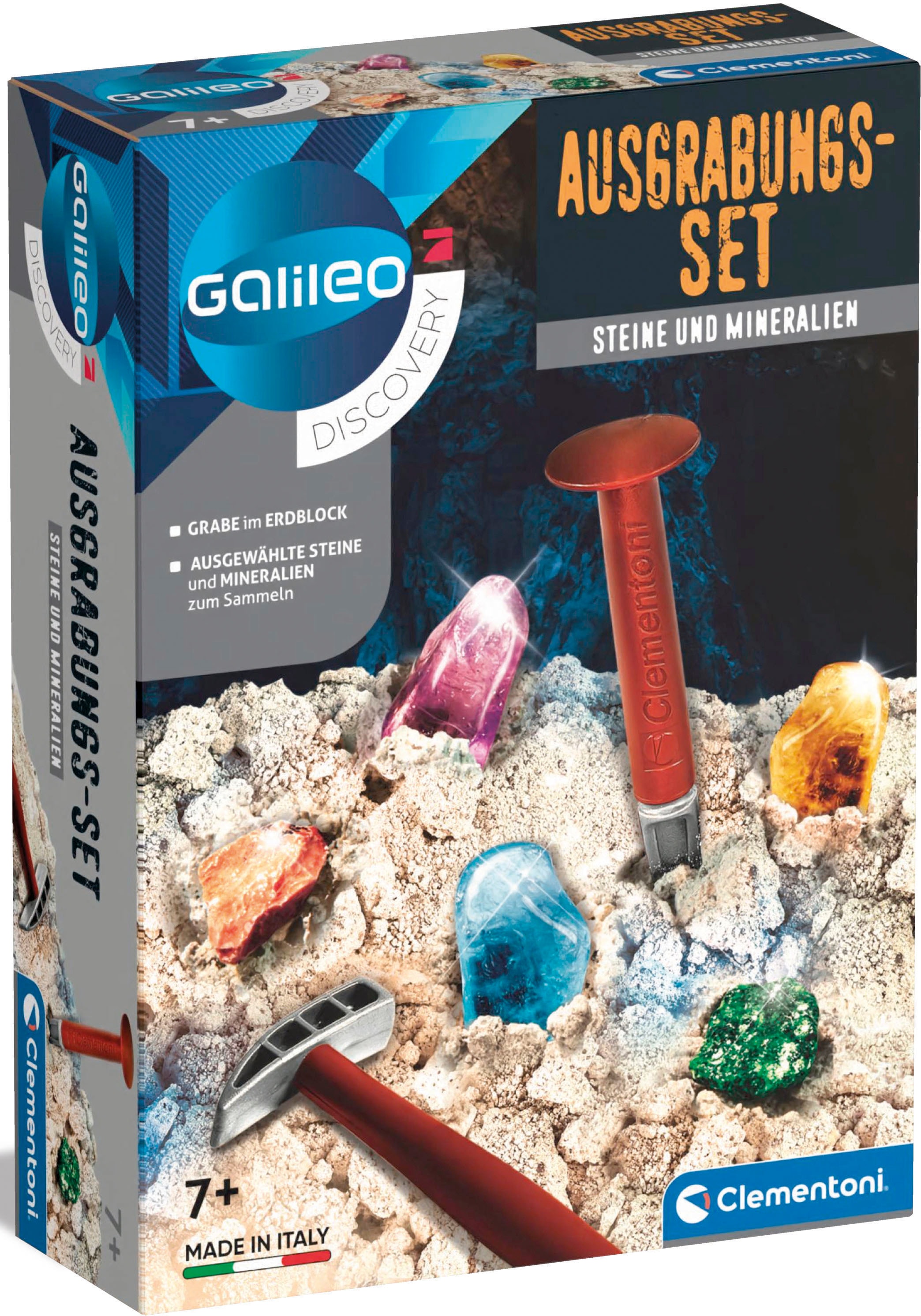 Experimentierkasten »Galileo, Ausgrabungs-Set Steine und Mineralien«, Made in Europe