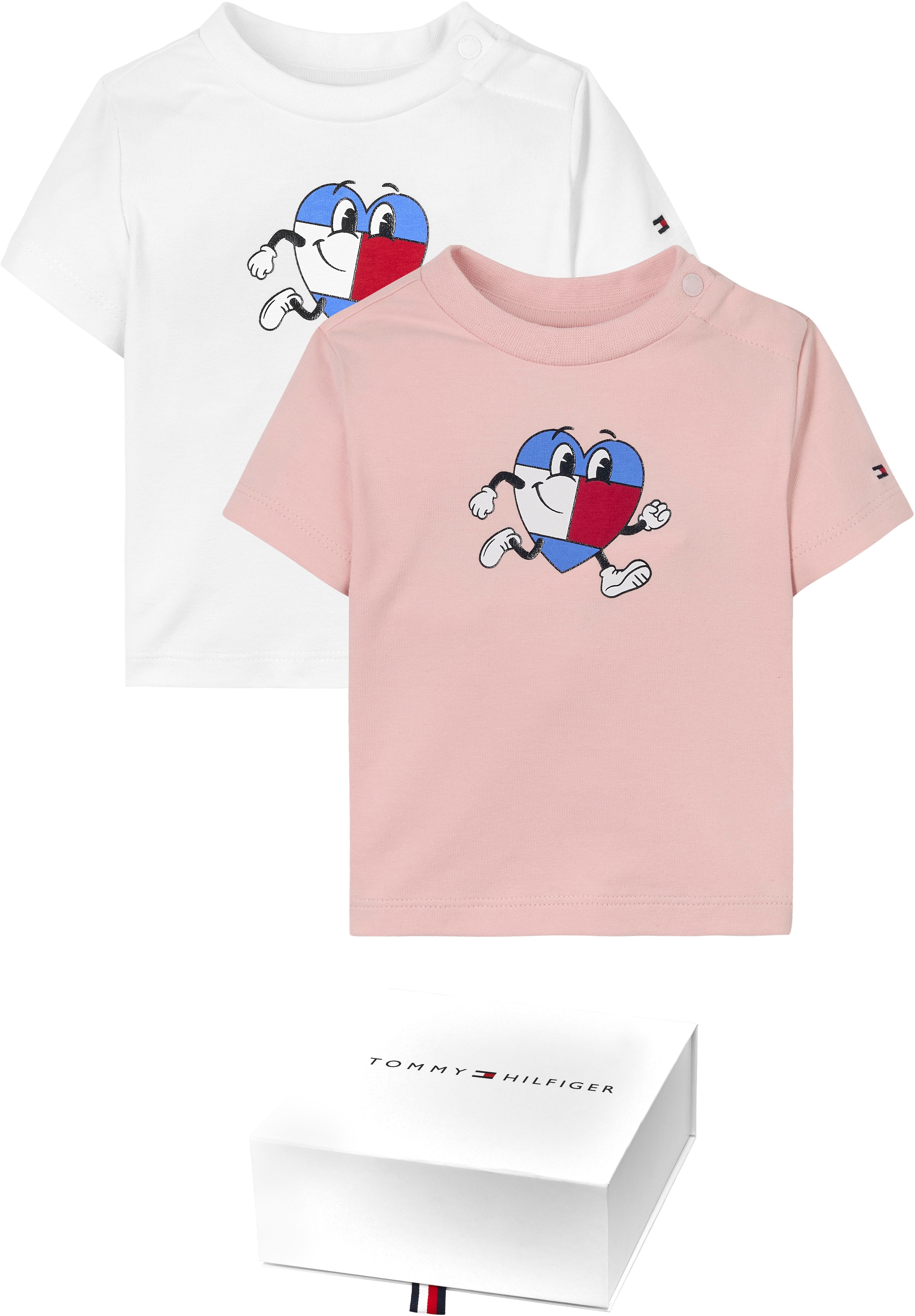 Tommy Hilfiger T-Shirt »BABY FLAG TEE 2 PACK GIFTBOX«, Baby bis 2 Jahre