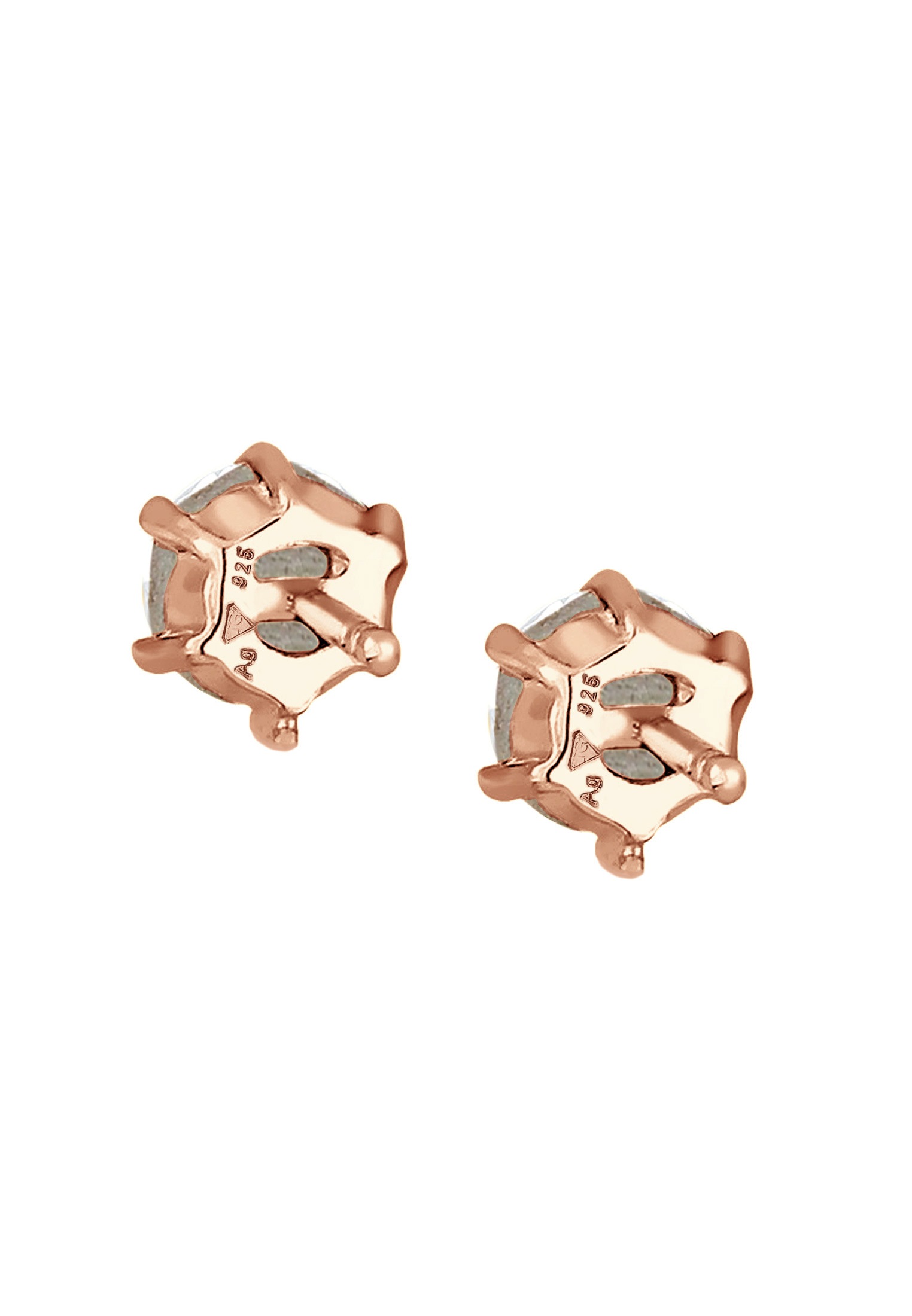 Elli Paar Ohrstecker »Ohrringe Funkelnd Rund Klassik 925 Silber, mit Kristallen von Swarovski®«