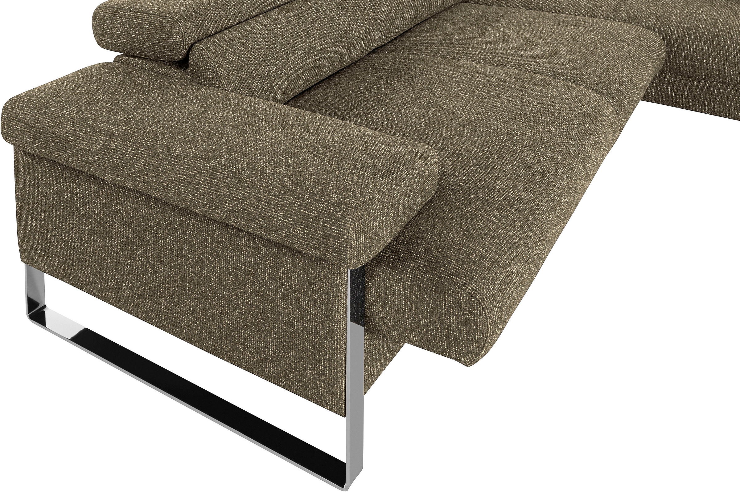 W.SCHILLIG Ecksofa »finn«, German Design Award 2016, Fußgestell Chrom glänzend, Breite 281 cm