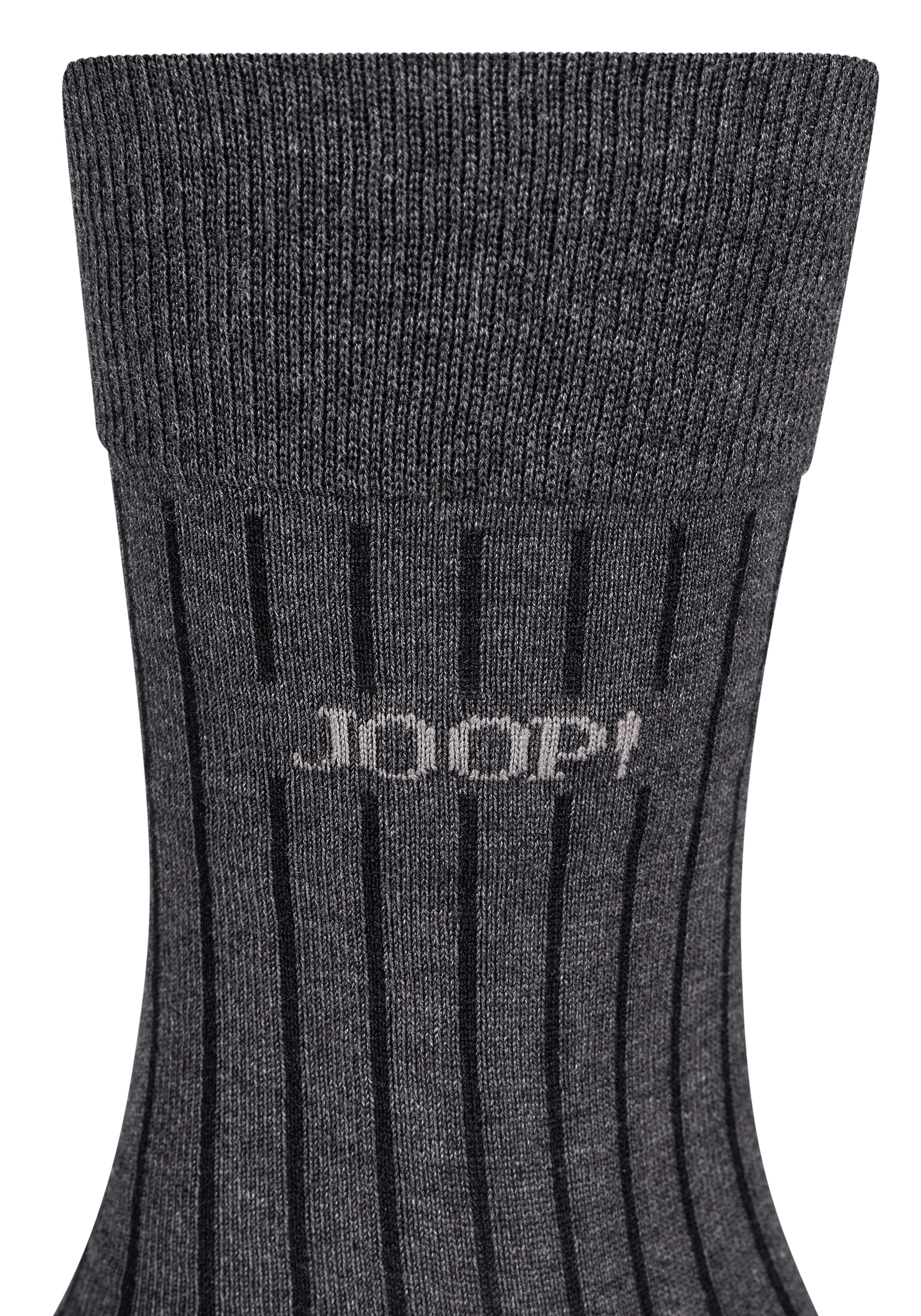 JOOP! Kniestrümpfe »premium essentials« 2er Pack, 3 Paar tlg. mit elastischem Bund