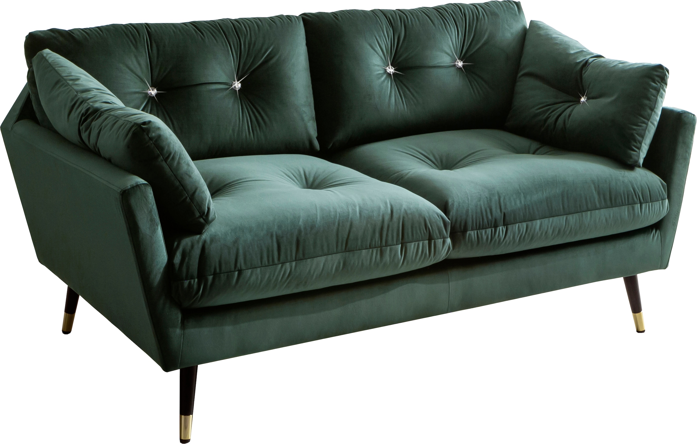 Trends by HG 2-Sitzer »Amira« mit Strasssteinen und goldfarben Applikationen