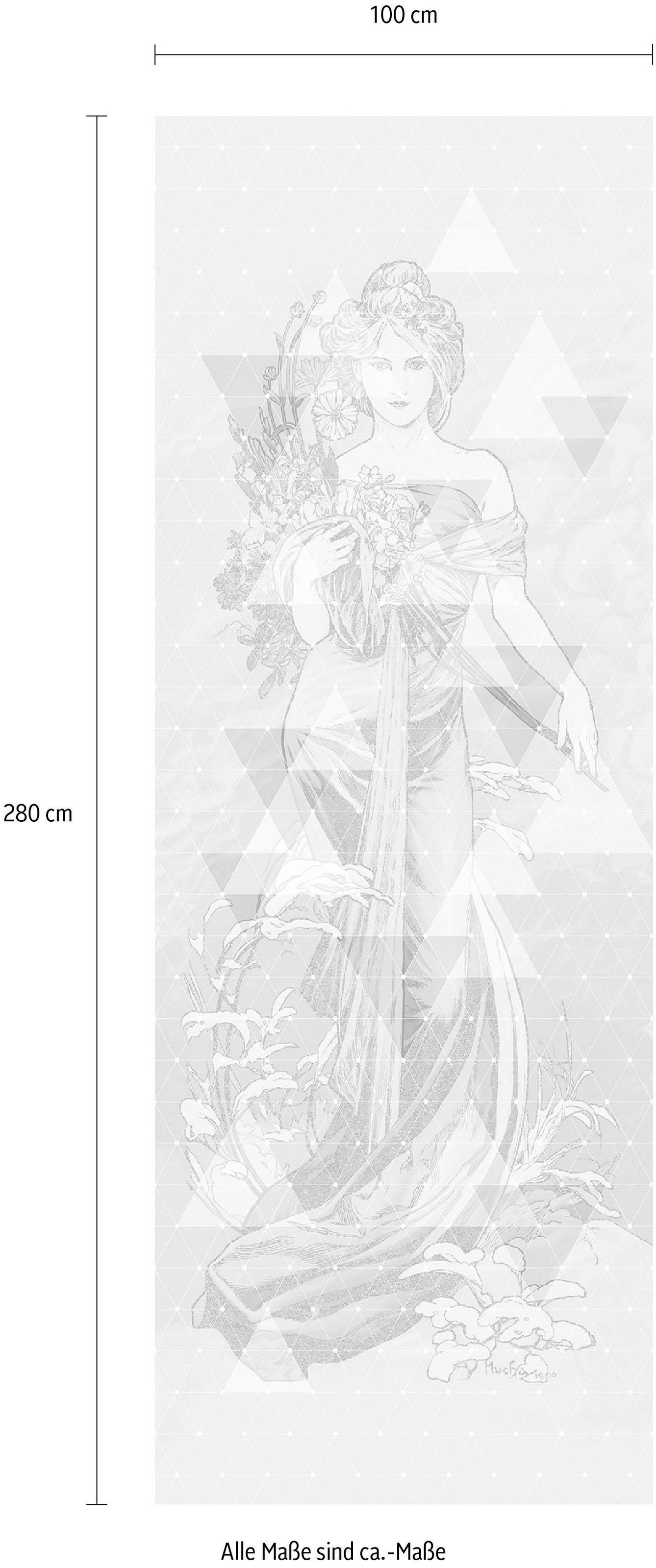 Komar Vliestapete »Digitaldruck Vlies -  Printemps - Größe 100 x 280 cm« bedruckt glatt Wohnzimmer, Schlafzimmer