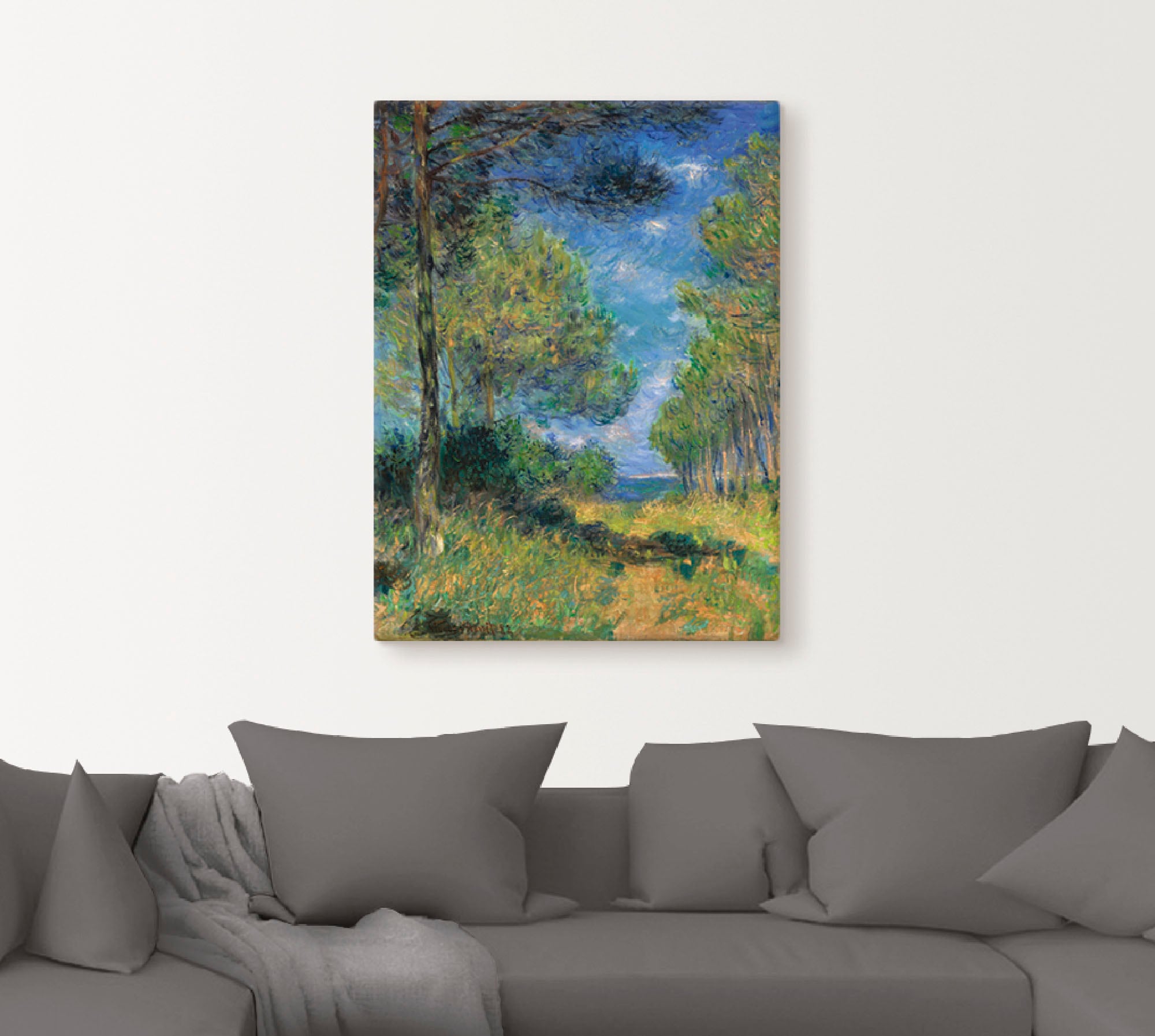 Artland Wandbild »Nadelbäume in Varengeville. 1882«, Wiesen & Bäume, (1 St.), als Leinwandbild, Wandaufkleber in verschied. Größen