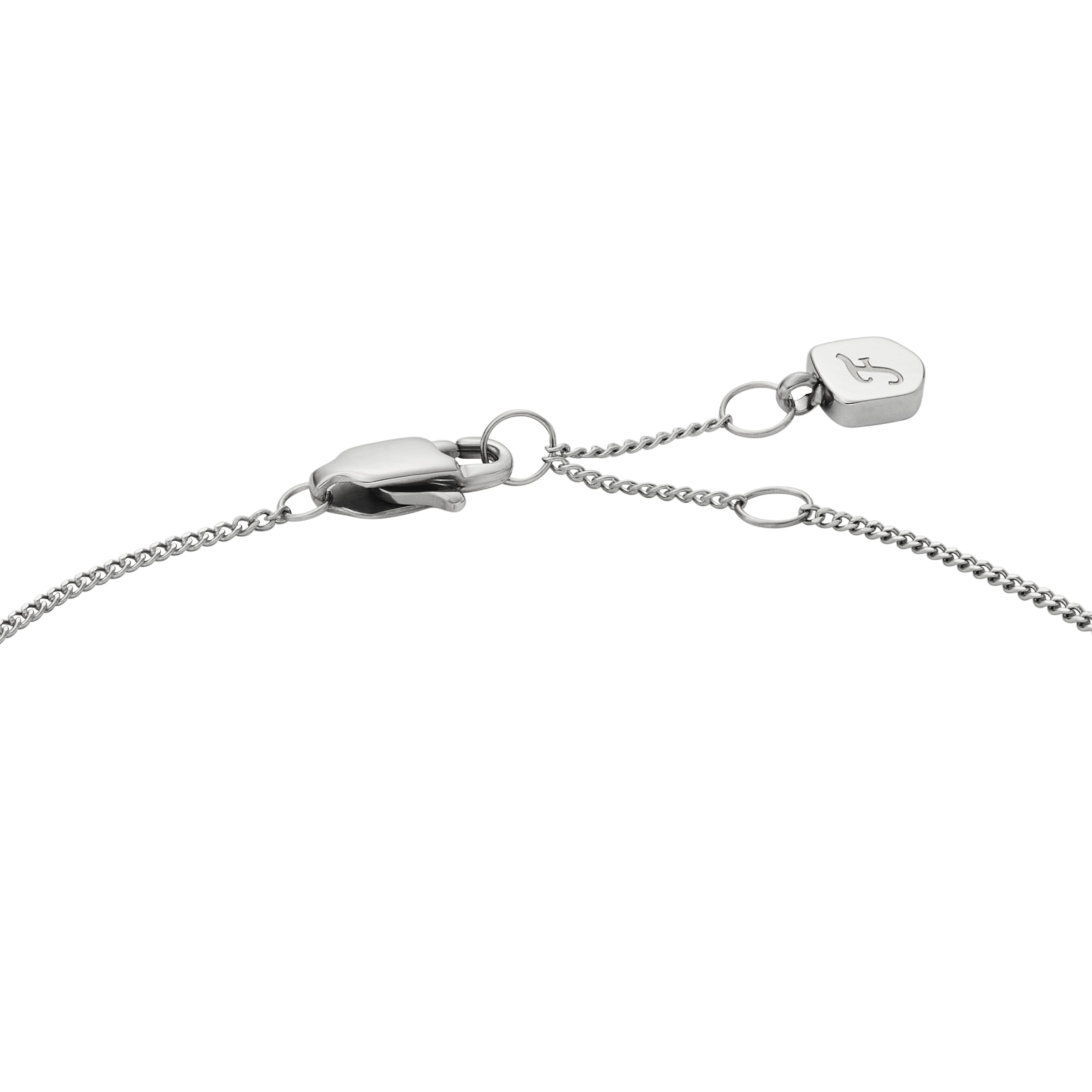 Fossil Armband »Schmuck Geschenk Edelstahl JEWELRY« mit Glasstein - mit Perlmutt