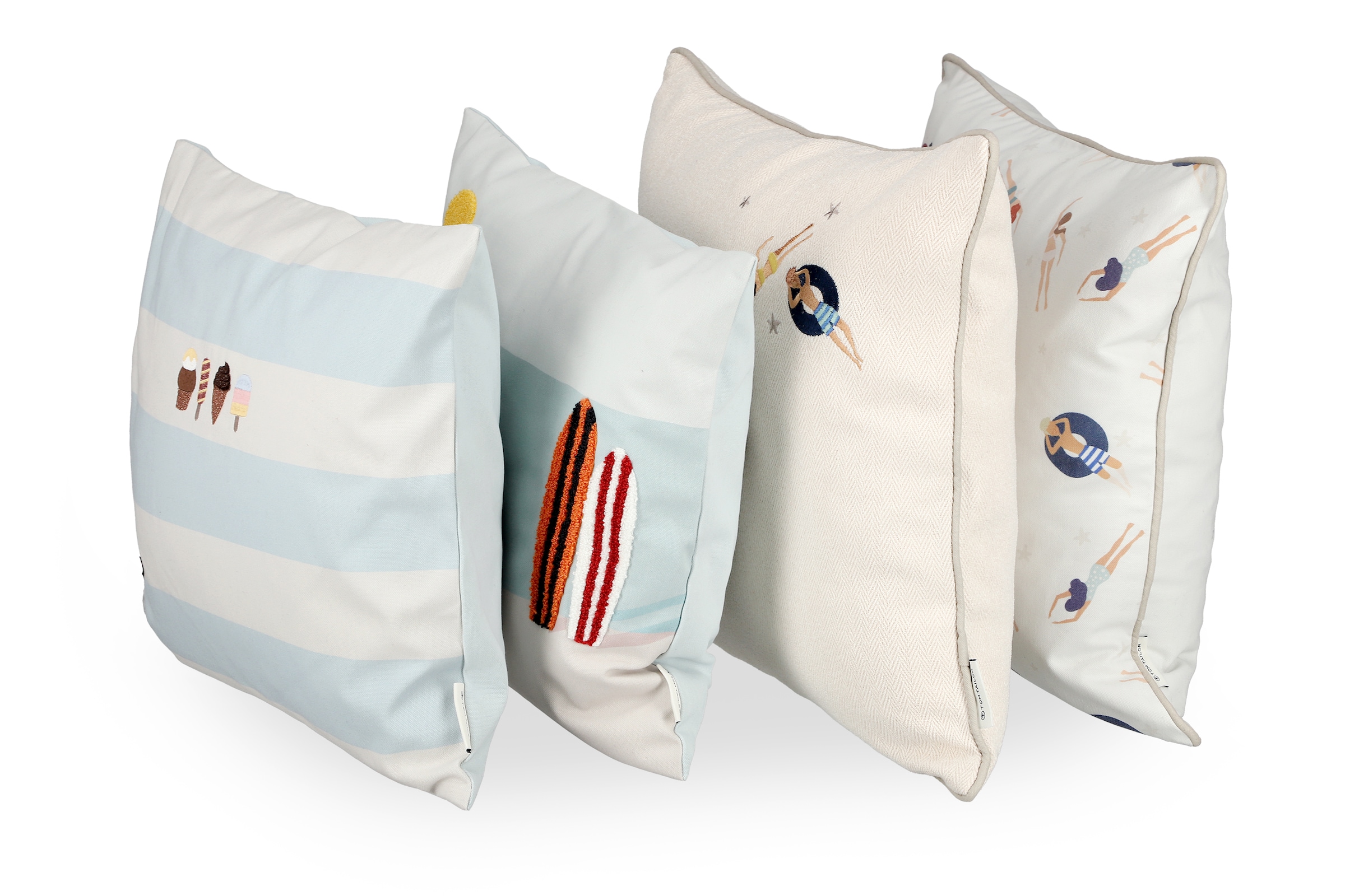 TOM TAILOR HOME Kissenbezug »Swim« maritimes Dessin