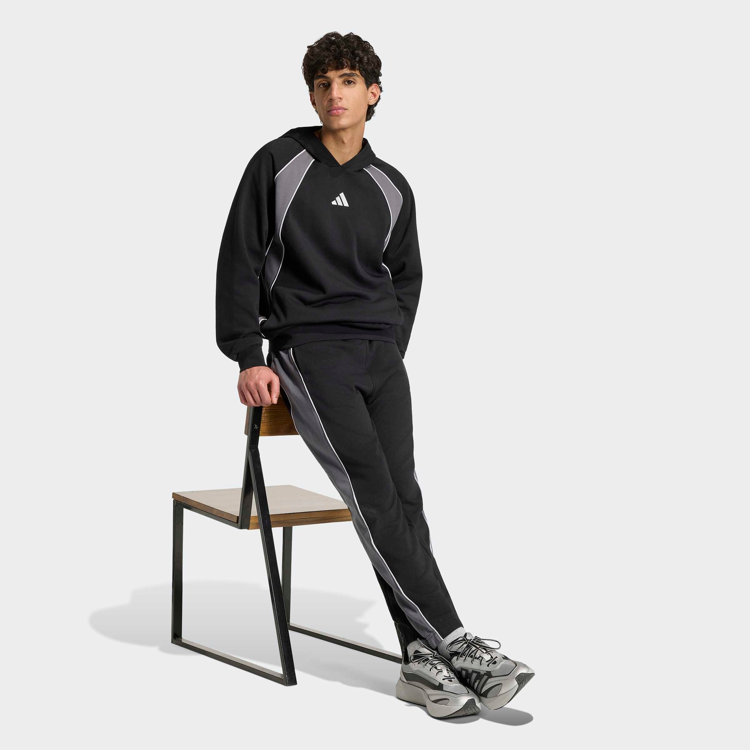 adidas Sportswear Sporthose »SEASONAL ESSENTIALS COLOUR BLOCK, FRENCH TERRY, BÜNDCHEN«