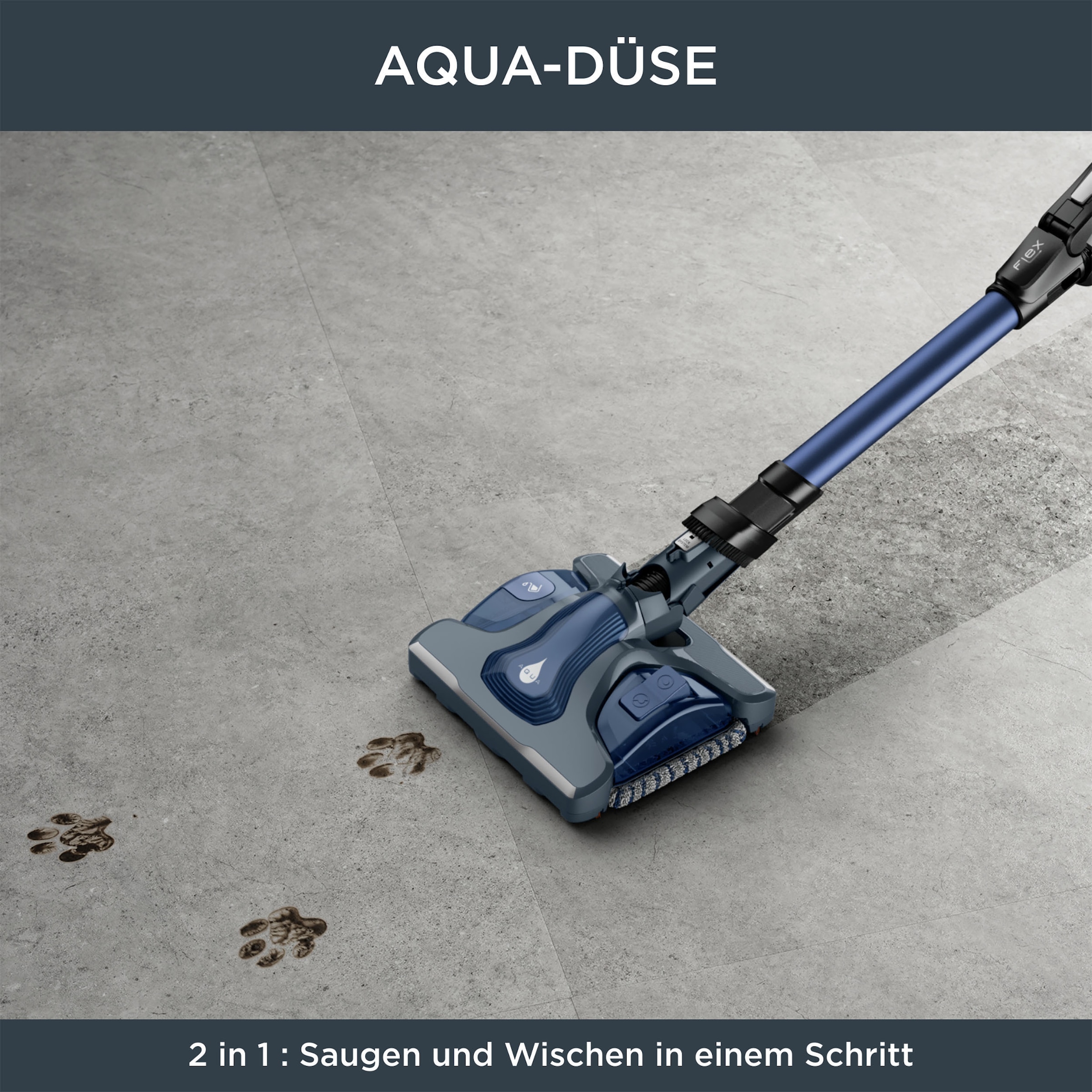 Rowenta Akku-Hand-und Stielstaubsauger »RH99C0 X-Force Flex 14.60 Aqua«, leistungsstark, Aqua Düse, hohes Fassungsvermögen, Flex-Gelenk